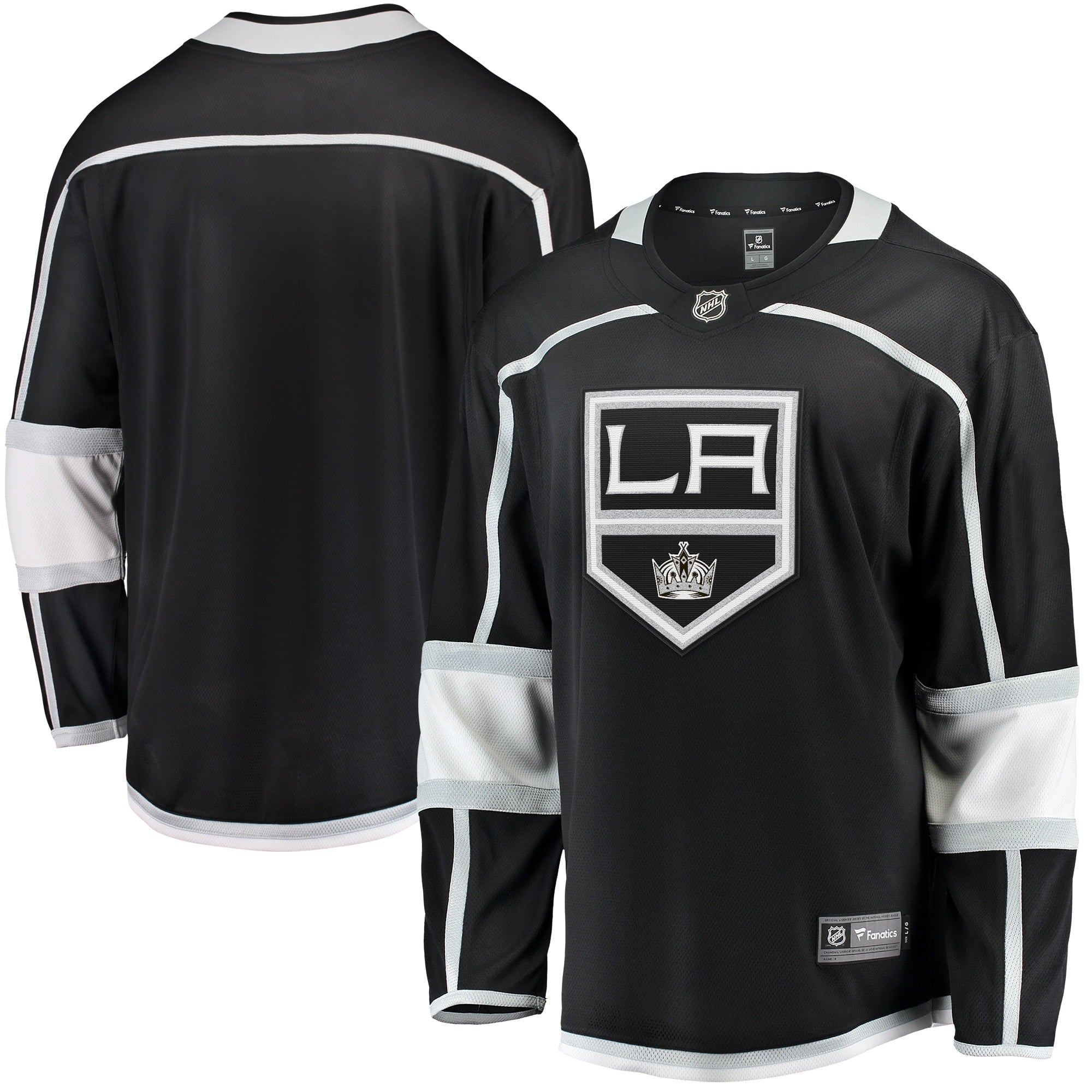 Men's Fanatics Branded Black Los Angeles Kings 2020/21 Home Breakaway Jersey - vstockx