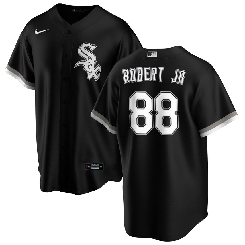 Men's Luis Robert Jr. Chicago White Sox Black Alternate Premium Stitch Replica Jersey - vstockx