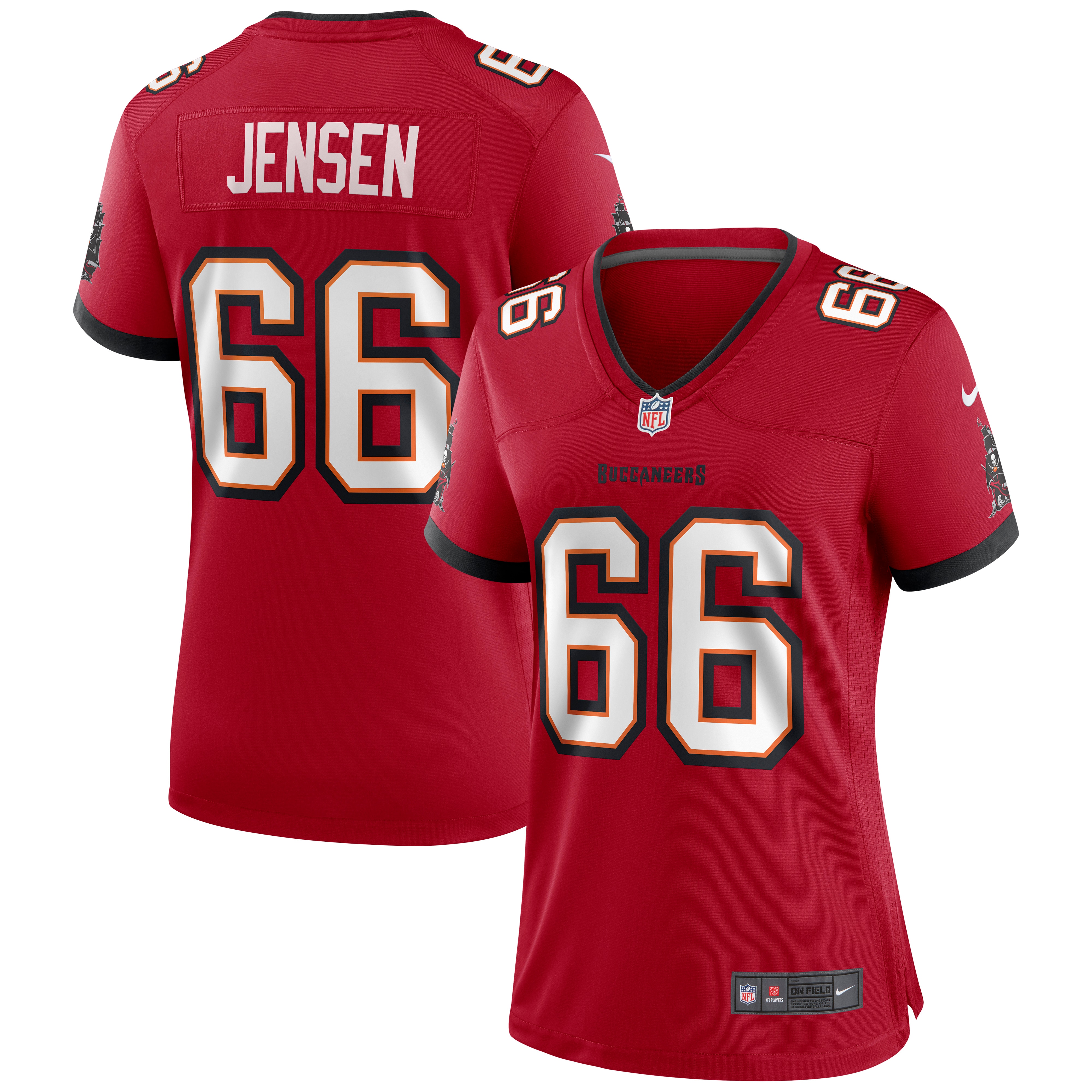 Ryan Jensen Tampa Bay Buccaneers Nike Women's Game Jersey - Red - vstockx