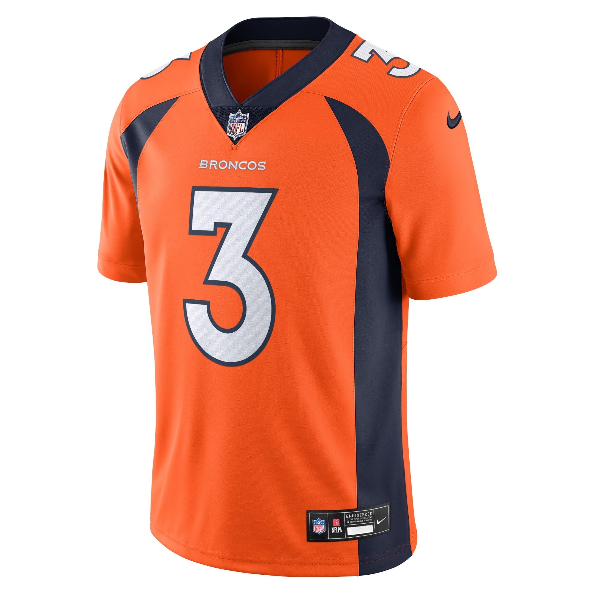 Men's Nike Russell Wilson Orange Denver Broncos Vapor Untouchable Limited Jersey - vstockx