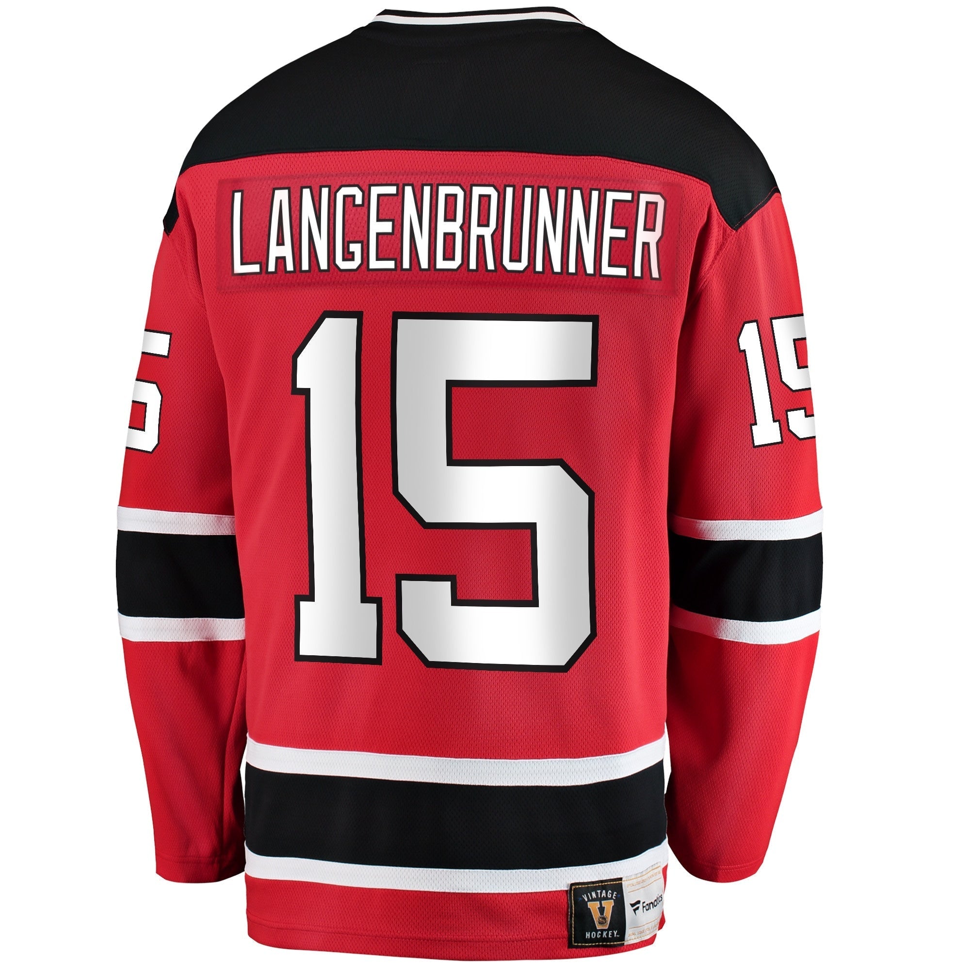 Men's Fanatics Branded Jamie Langenbrunner Red New Jersey Devils Premier Breakaway Retired Player Jersey - vstockx