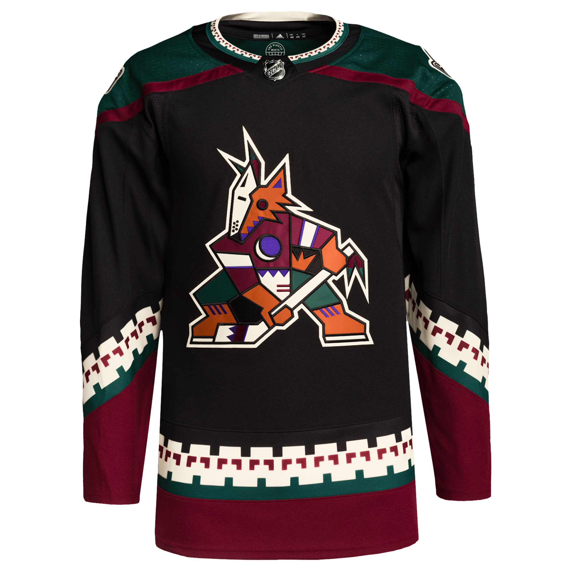 Arizona Coyotes adidas Home Primegreen Authentic Pro Blank Jersey - Black - vstockx