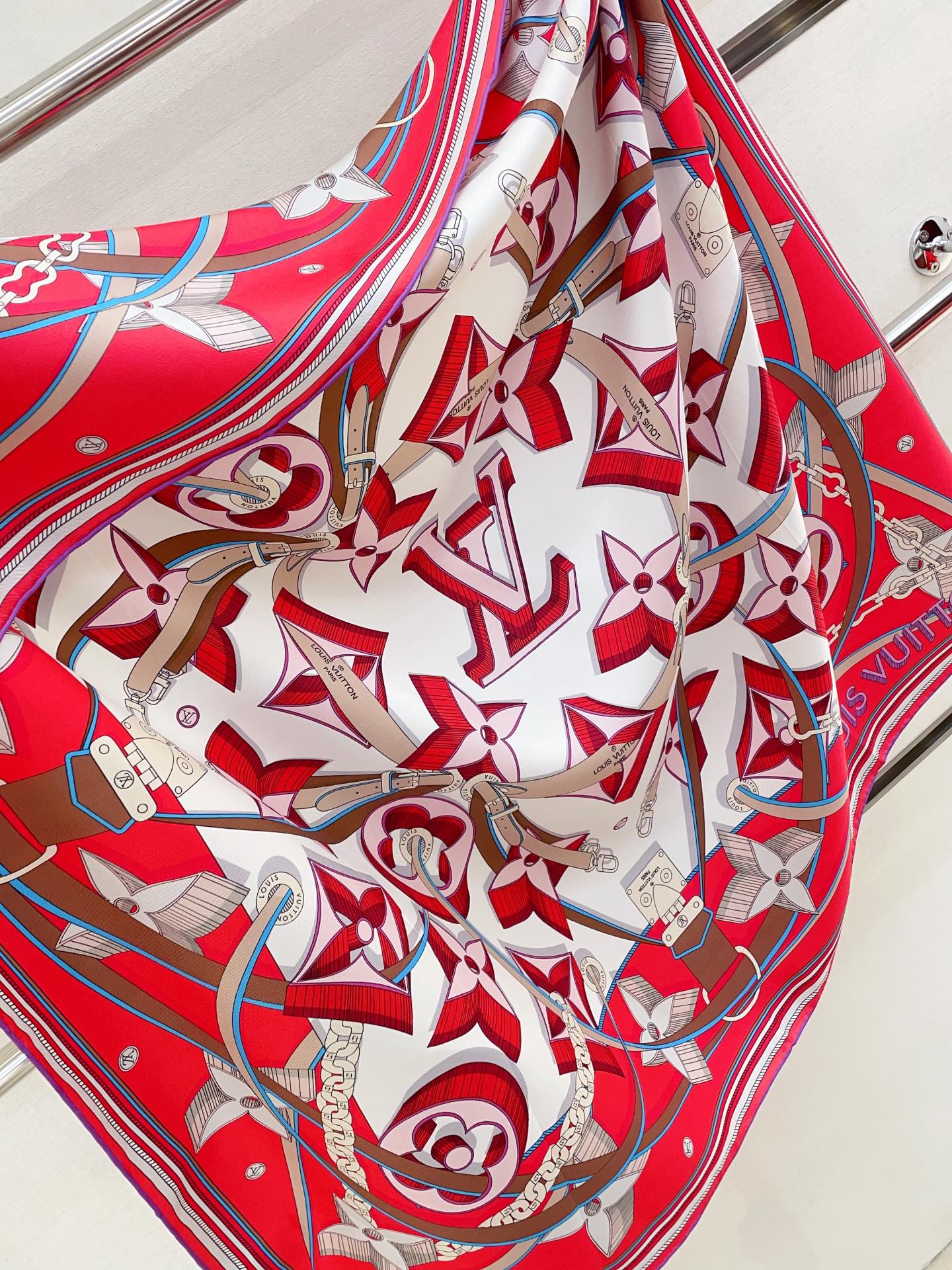 Streetwear Scarf LV 328782 SIZE:90cm*90cm - vstockx