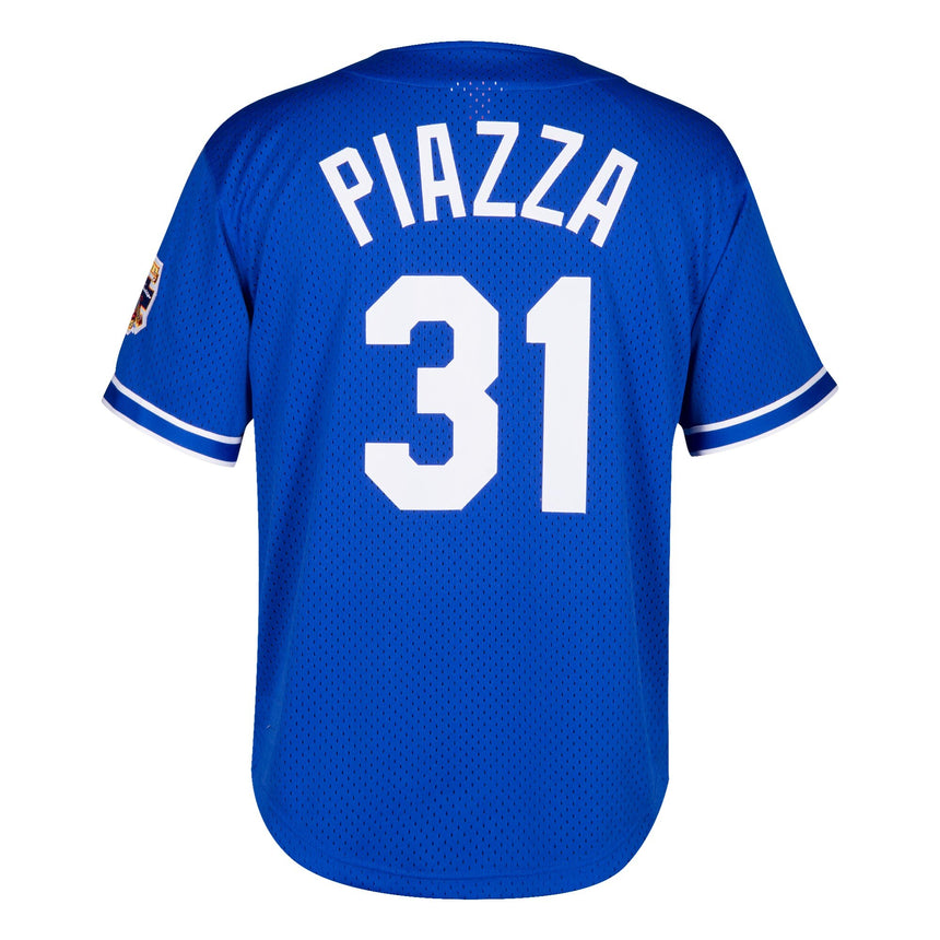 Youth Los Angeles Dodgers Mike Piazza Mitchell & Ness Blue Cooperstown Collection Batting Practice Jersey - vstockx