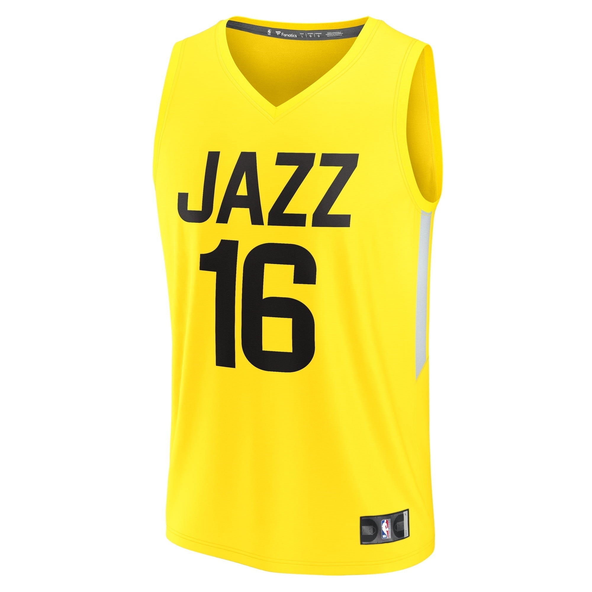 Youth Fanatics Branded Simone Fontecchio Yellow Utah Jazz Fast Break Player Jersey - Icon Edition - vstockx