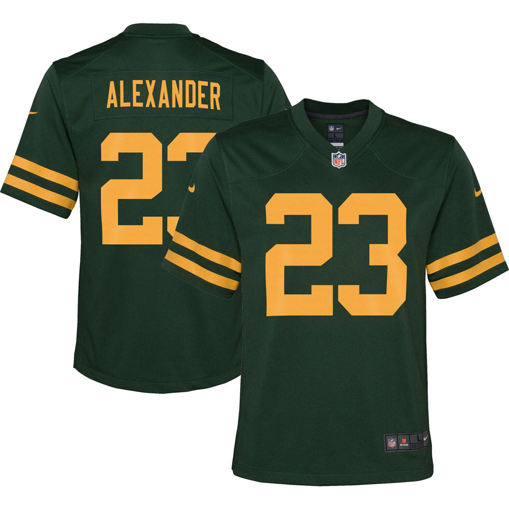 Youth Green Bay Packers Jaire Alexander Alternate Game Jersey Green - vstockx