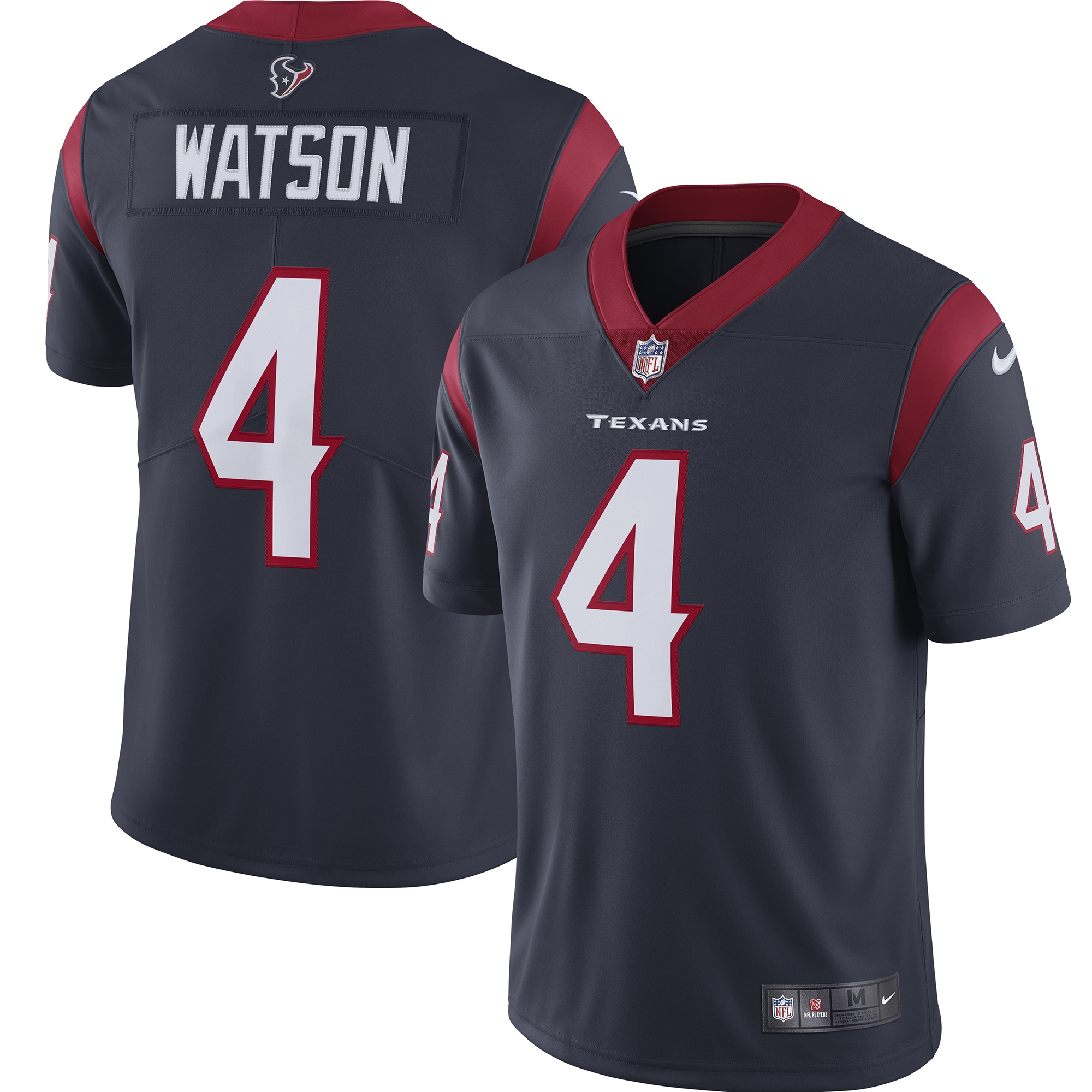 Deshaun Watson Houston Texans Nike Vapor Limited Jersey - Navy - vstockx