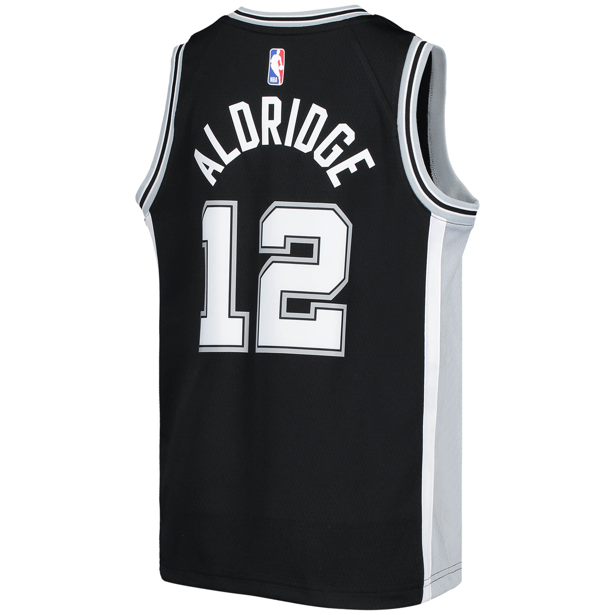 LaMarcus Aldridge San Antonio Spurs Nike Youth 2020/21 Swingman Jersey - Icon Edition - Black - vstockx
