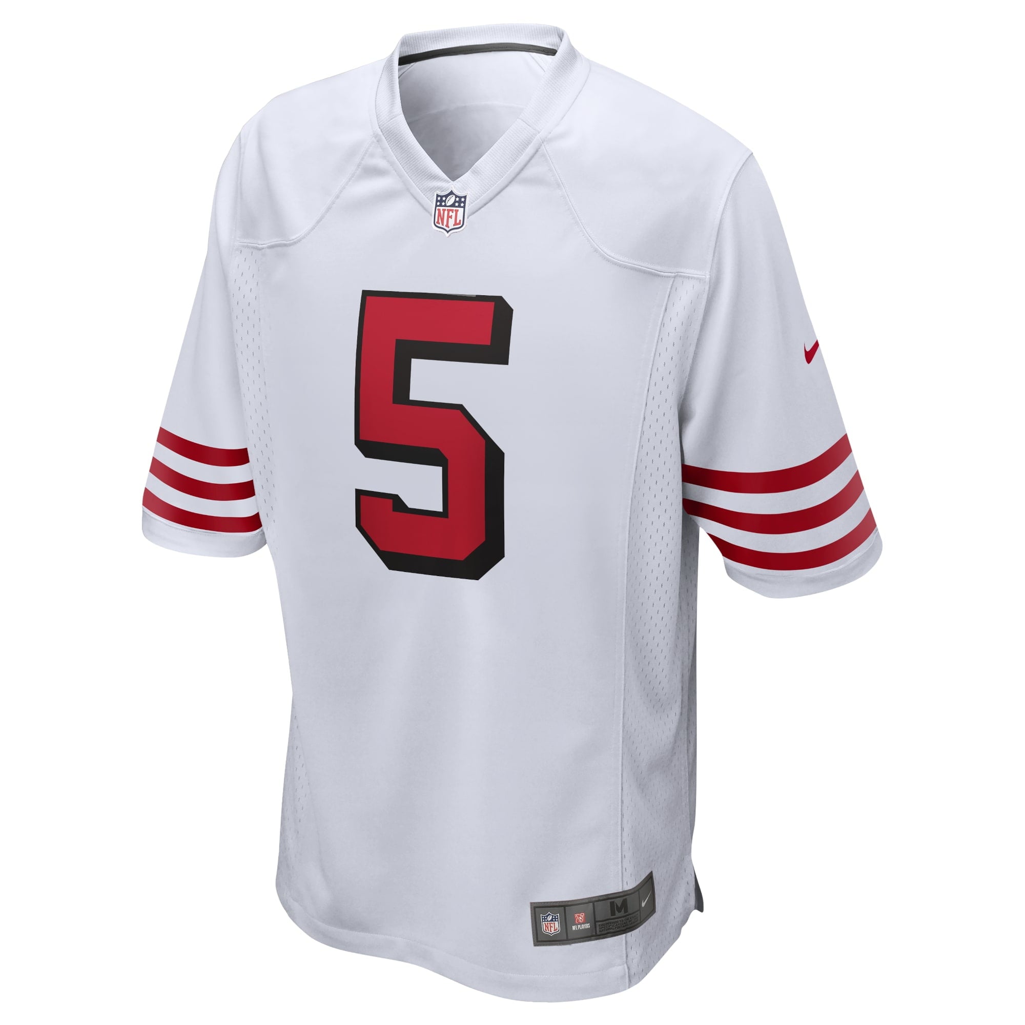 Men's Nike Trey Lance White San Francisco 49ers Alternate Game Jersey - vstockx