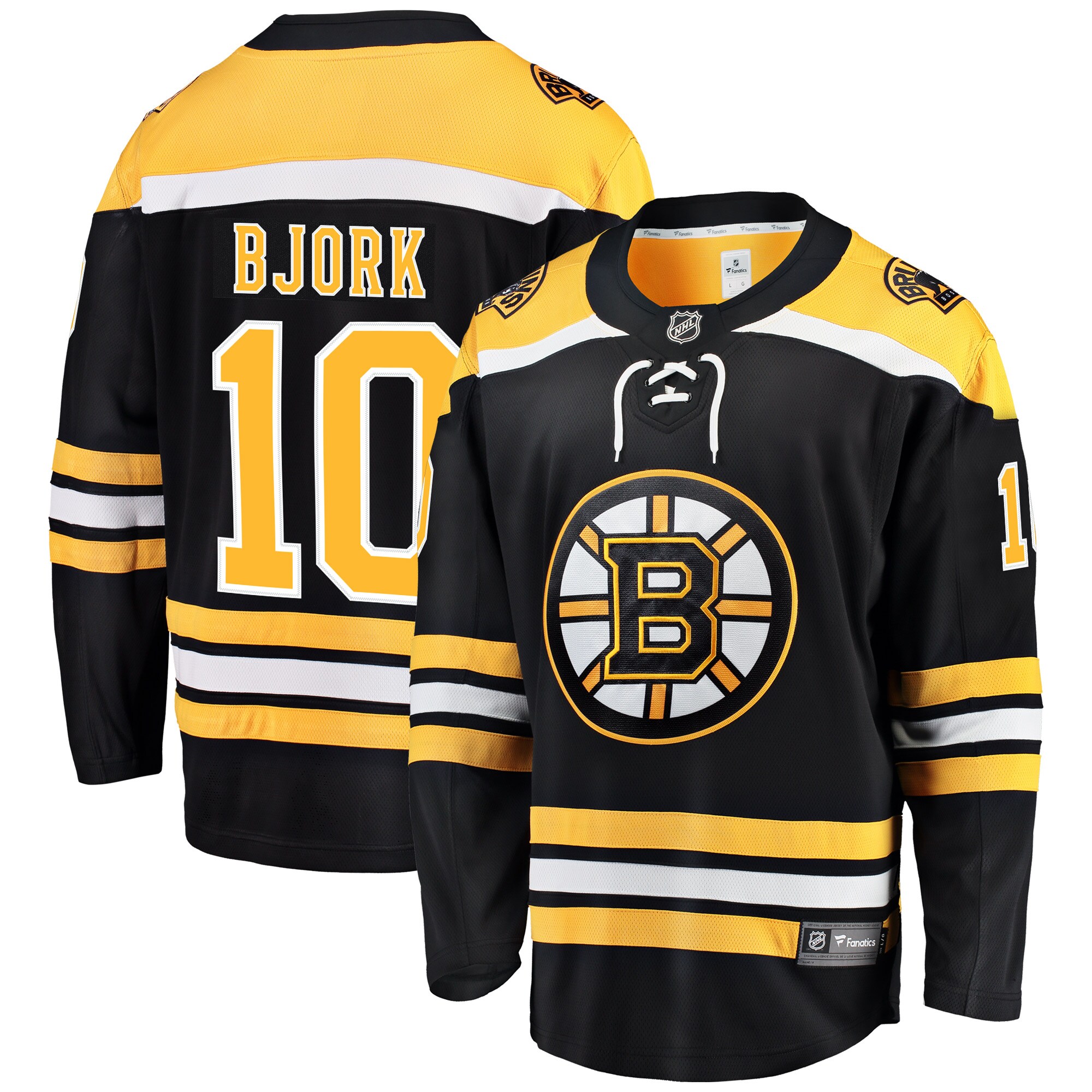 Anders Bjork Boston Bruins Fanatics Branded Home Breakaway Player Jersey - Black - vstockx