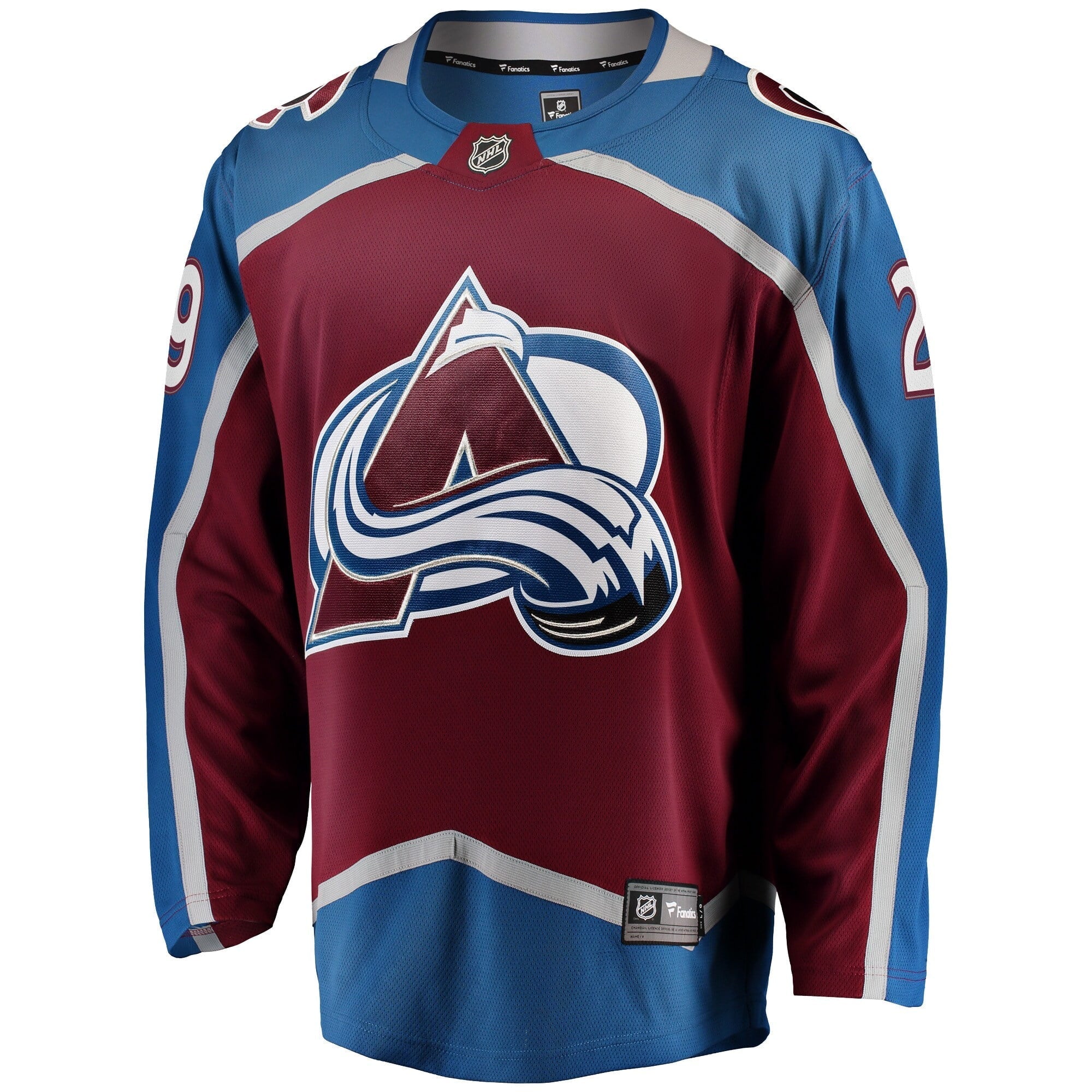 Men's Fanatics Branded Nathan MacKinnon Burgundy Colorado Avalanche Breakaway Player Jersey - vstockx