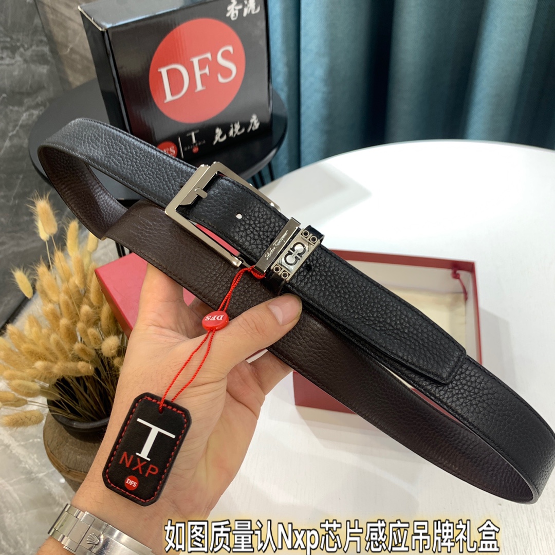 Streetwear Belt Ferragamo 319429 size:3.5cm - vstockx