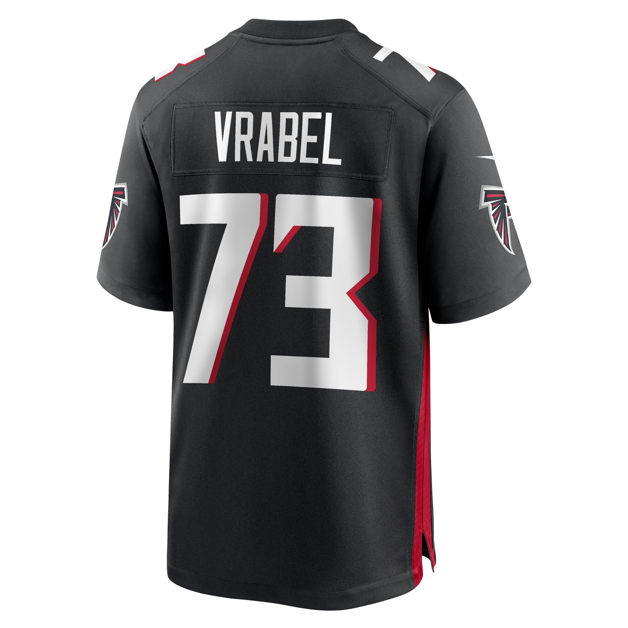 Men's Nike Tyler Vrabel Black Atlanta Falcons Player Game Jersey - vstockx