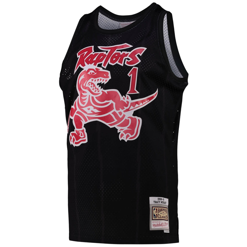 Men's Toronto Raptors Tracy McGrady Black Team Color Swingman Jersey by Mitchell & Ness - vstockx