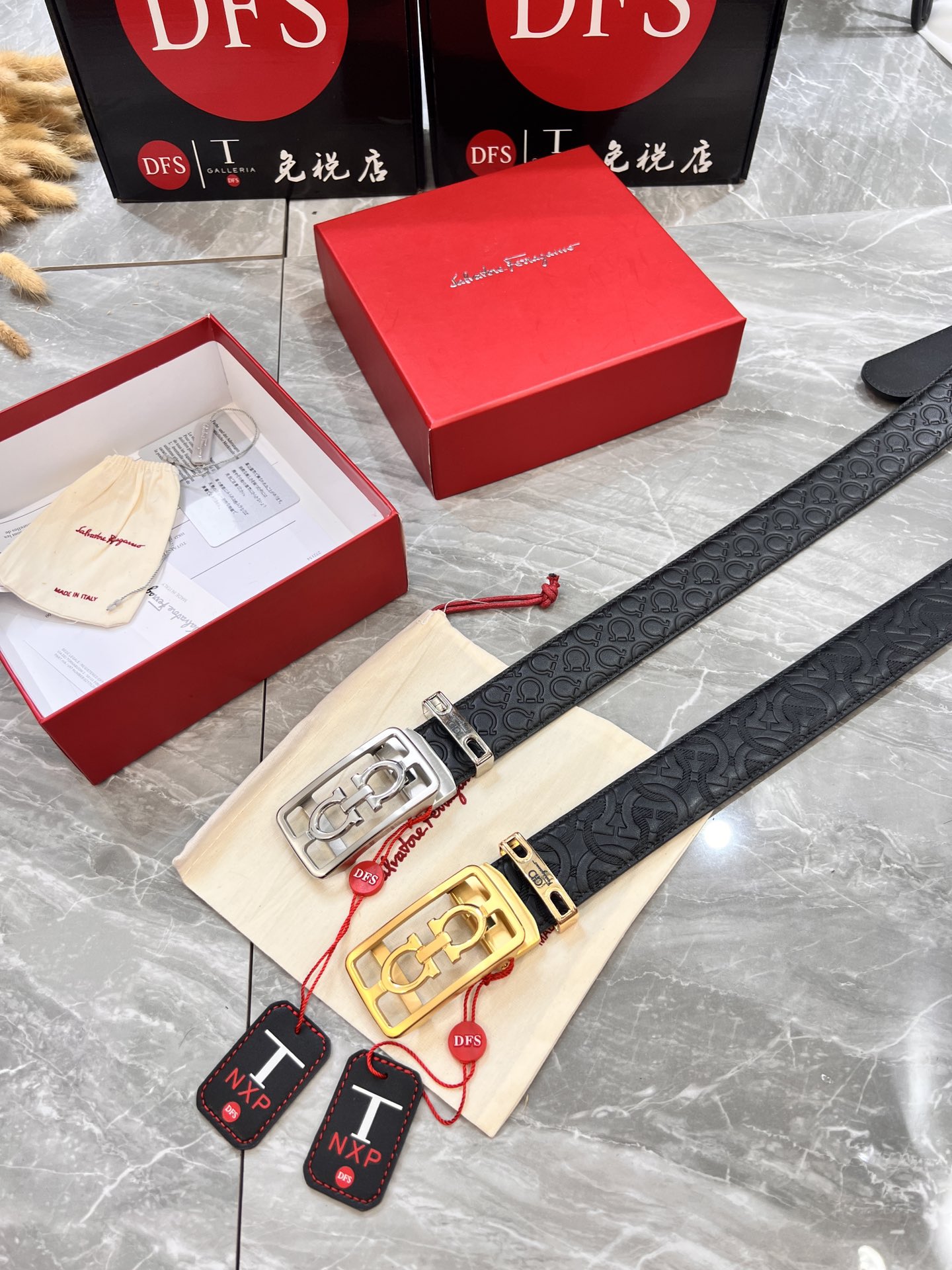 Streetwear Belt Ferragamo 319875 size:3.5cm - vstockx