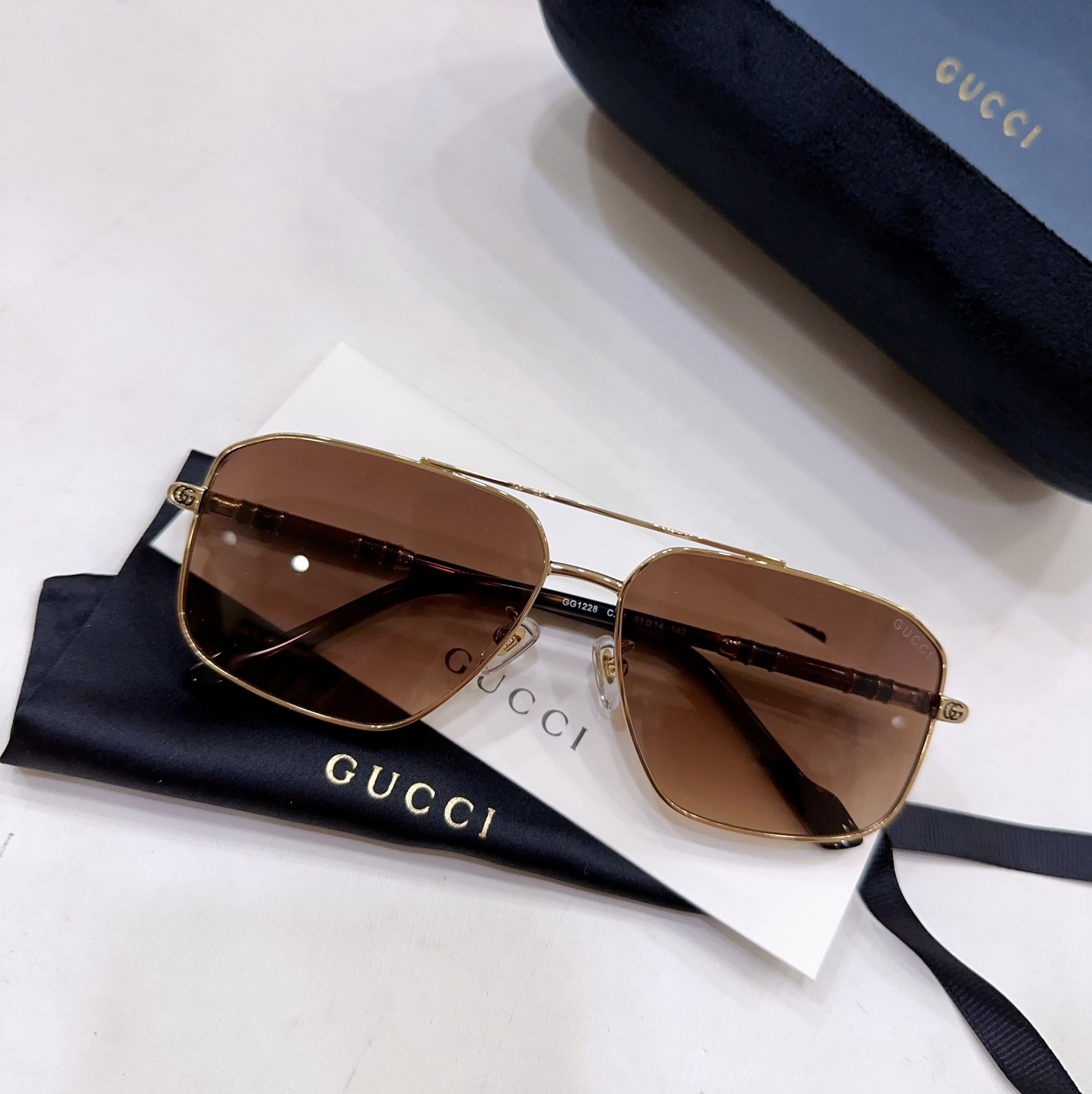 Sunglasses Gucci GG1227 SIZE��60 14-142 - vstockx