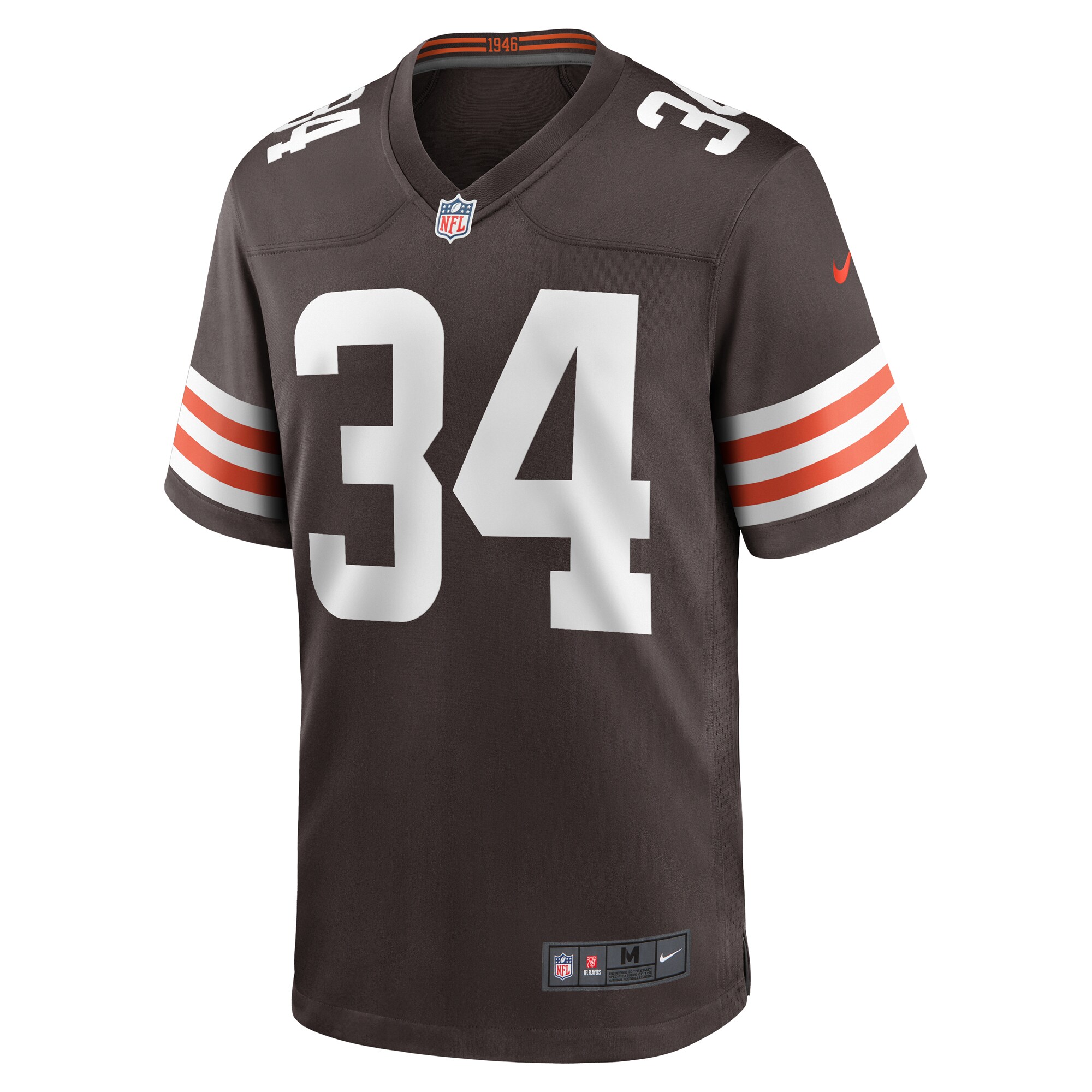 Jerome Ford Cleveland Browns Nike Game Player Jersey - Brown - vstockx