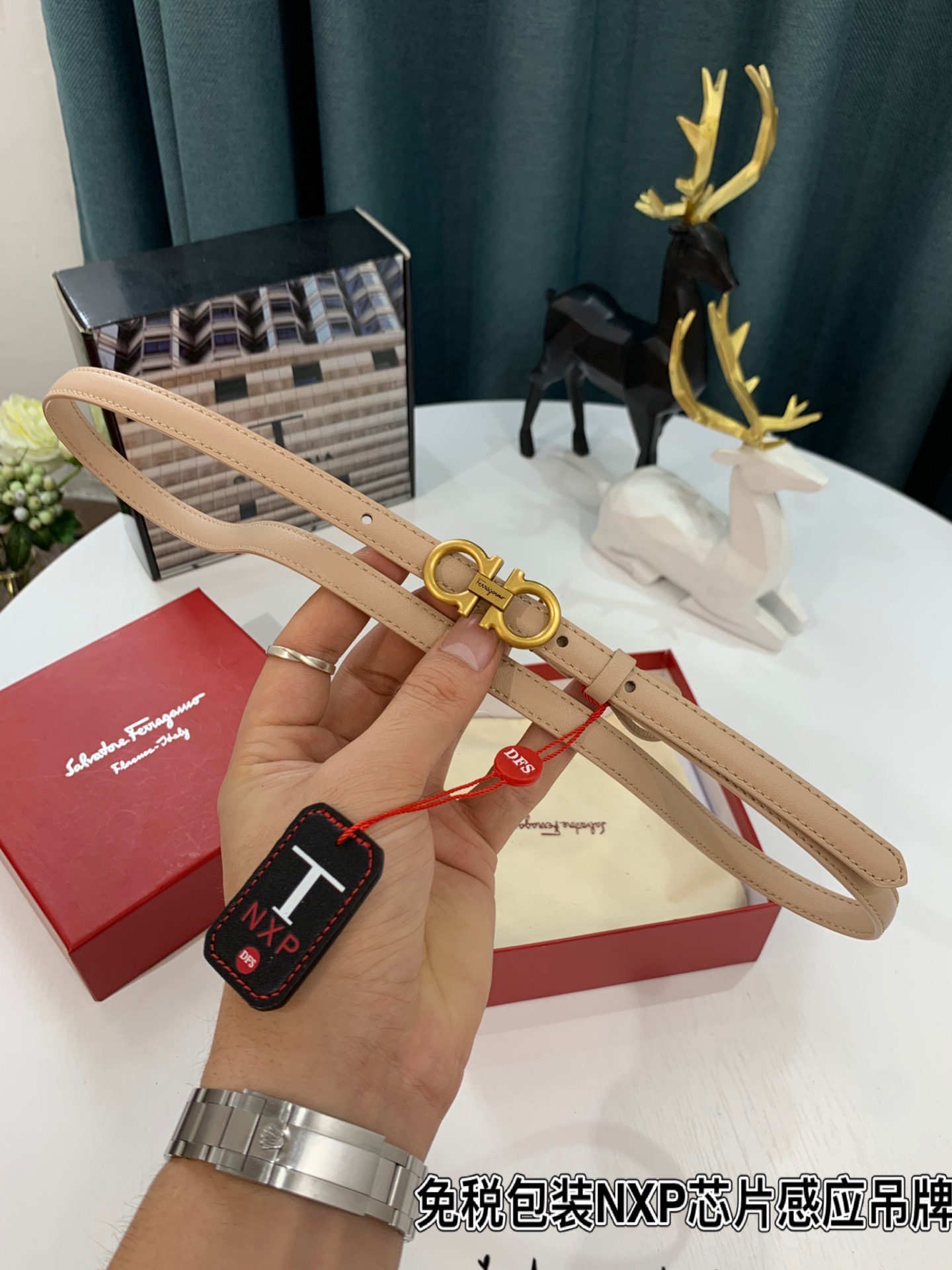 Streetwear Belt Ferragamo 319162 size:3.5cm - vstockx