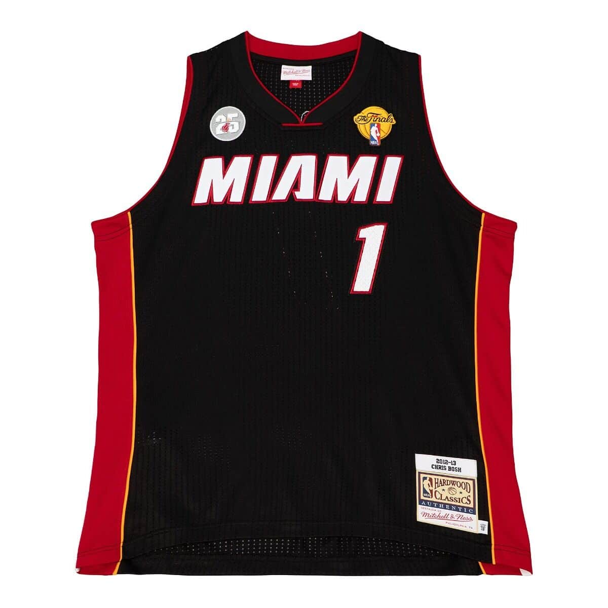 Authentic Chris Bosh Miami Heat Road Finals 2012-13 Jersey - vstockx