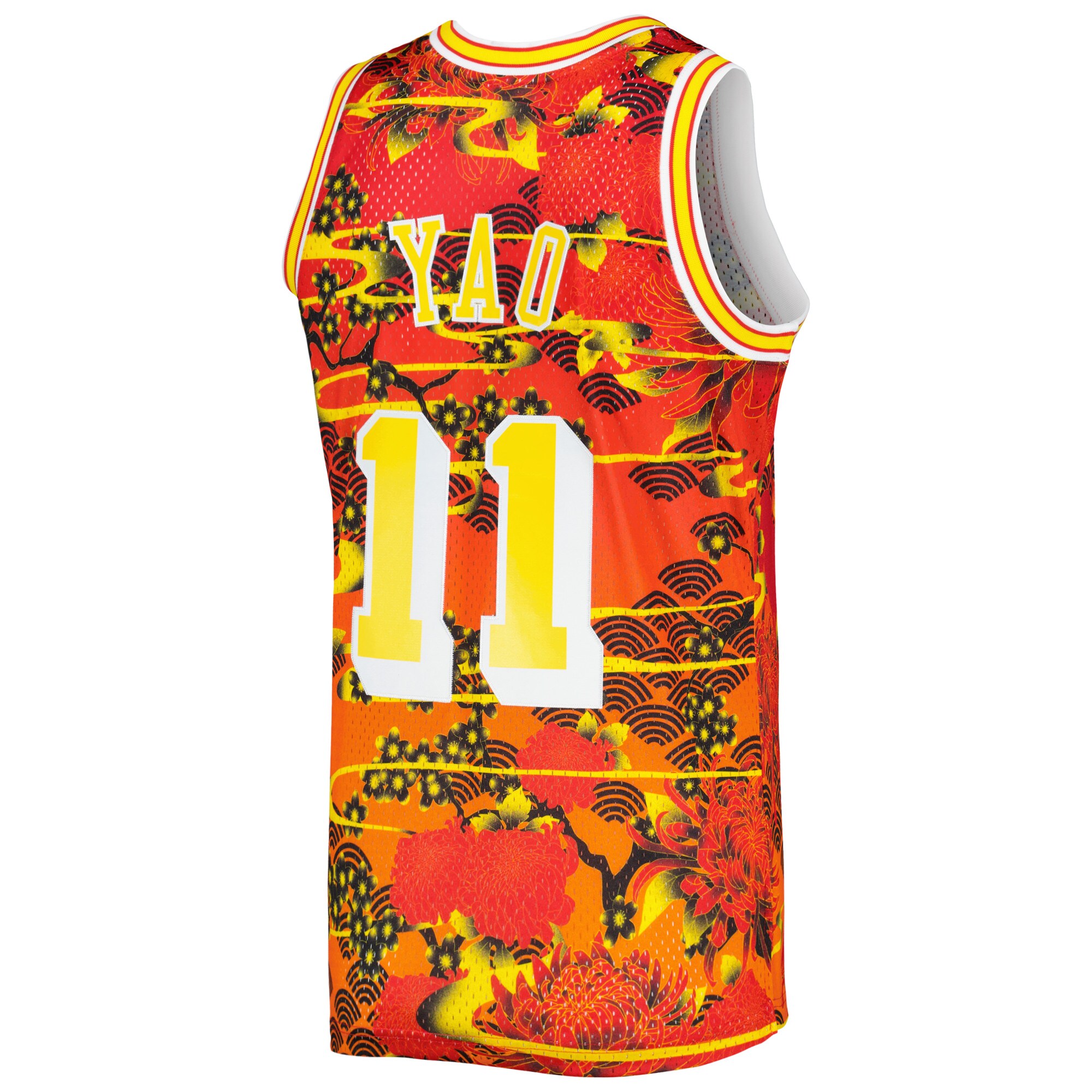 Yao Ming Houston Rockets Mitchell & Ness Hardwood Classics Lunar New Year Swingman Jersey - Red - vstockx