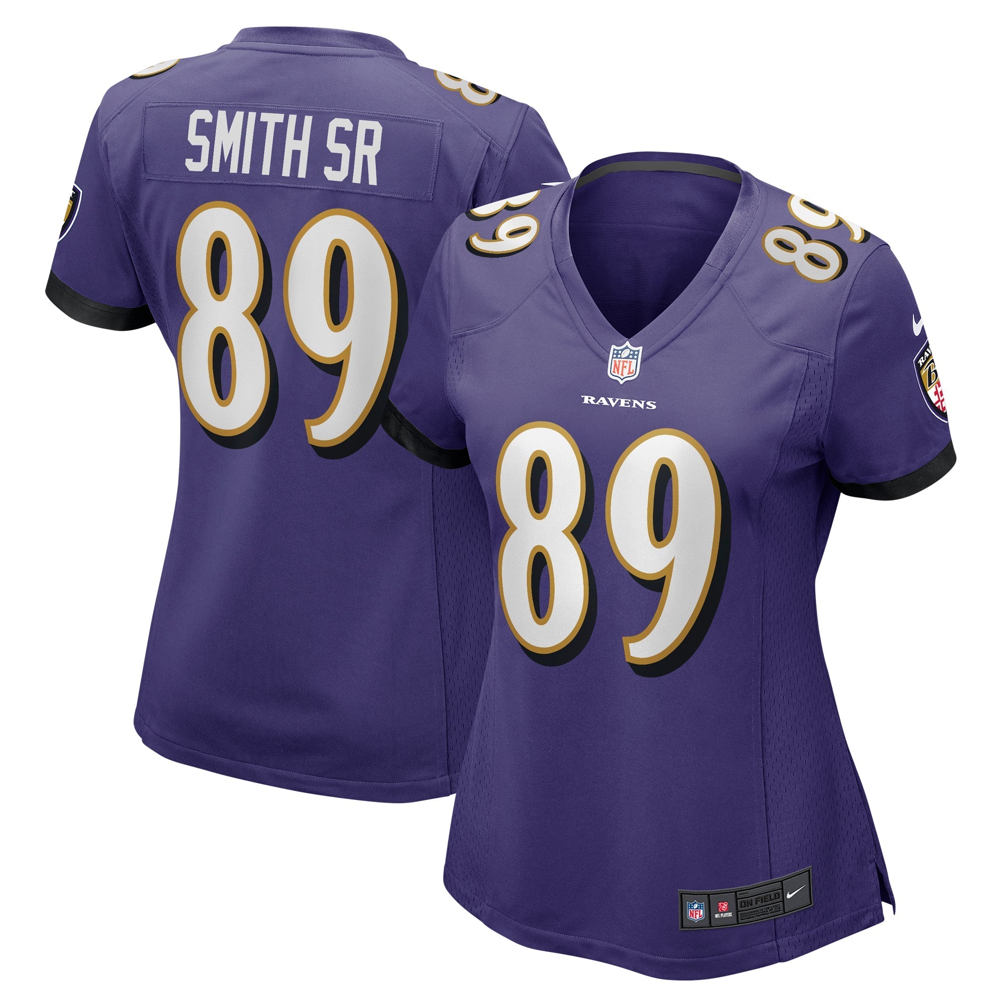 Women's Nike Steve Smith Sr. Purple Baltimore Ravens Retired Player Game Jersey - vstockx