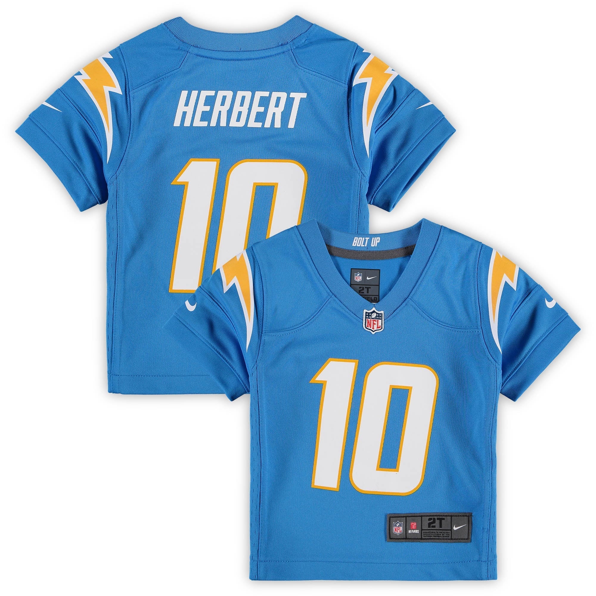 Toddler Nike Justin Herbert Powder Blue Los Angeles Chargers Game Jersey - vstockx