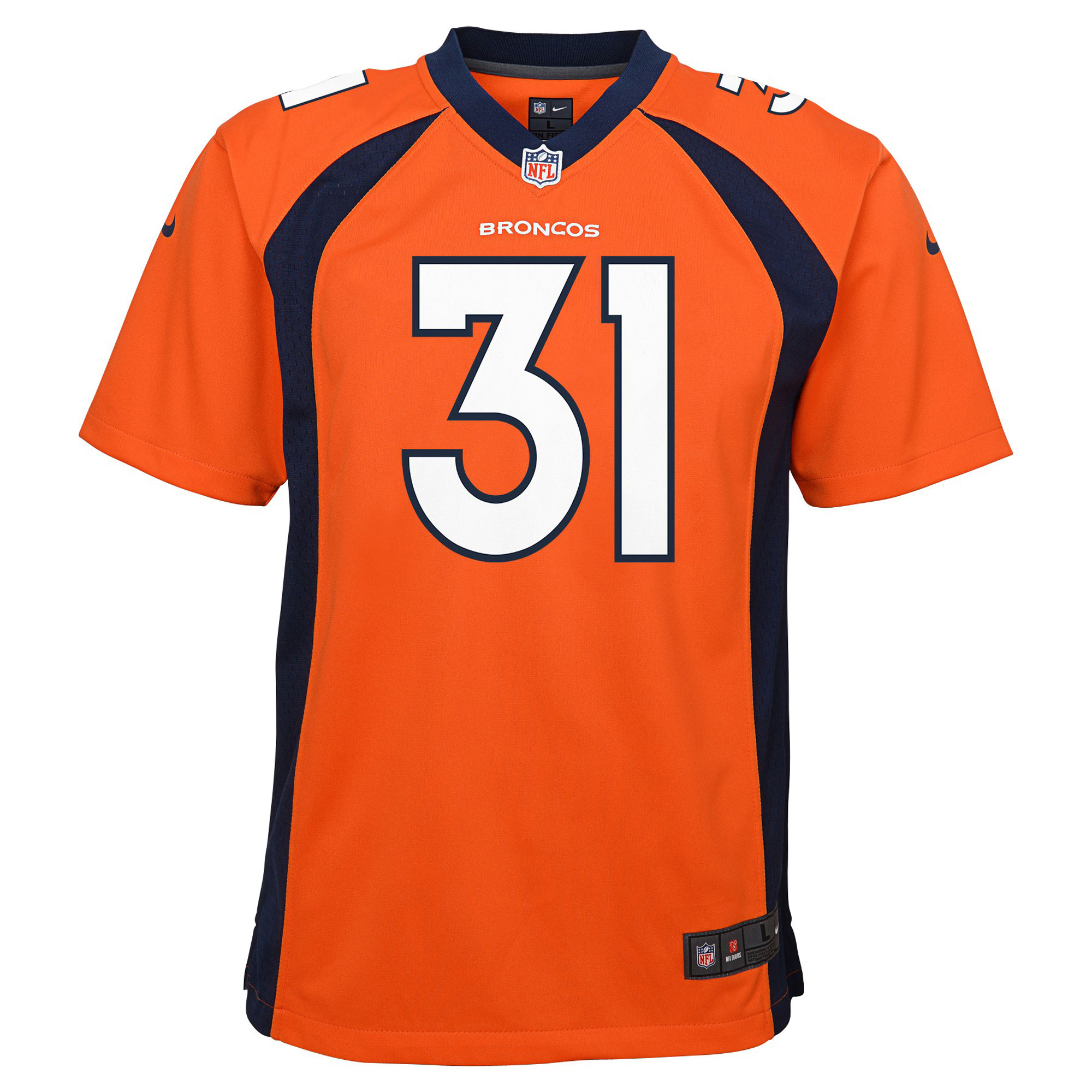 Justin Simmons Denver Broncos Nike Youth Game Jersey - Orange - vstockx