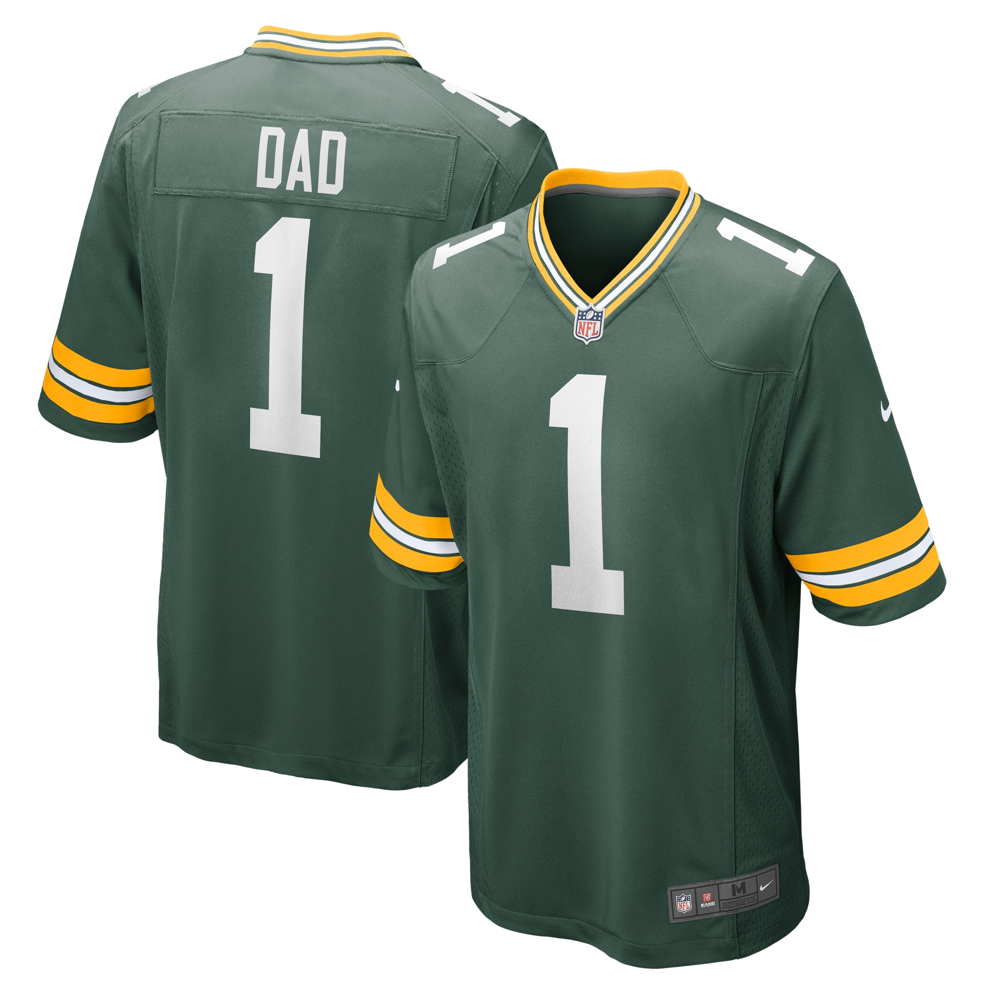 Number 1 Dad Green Bay Packers Nike Game Jersey - Green - vstockx