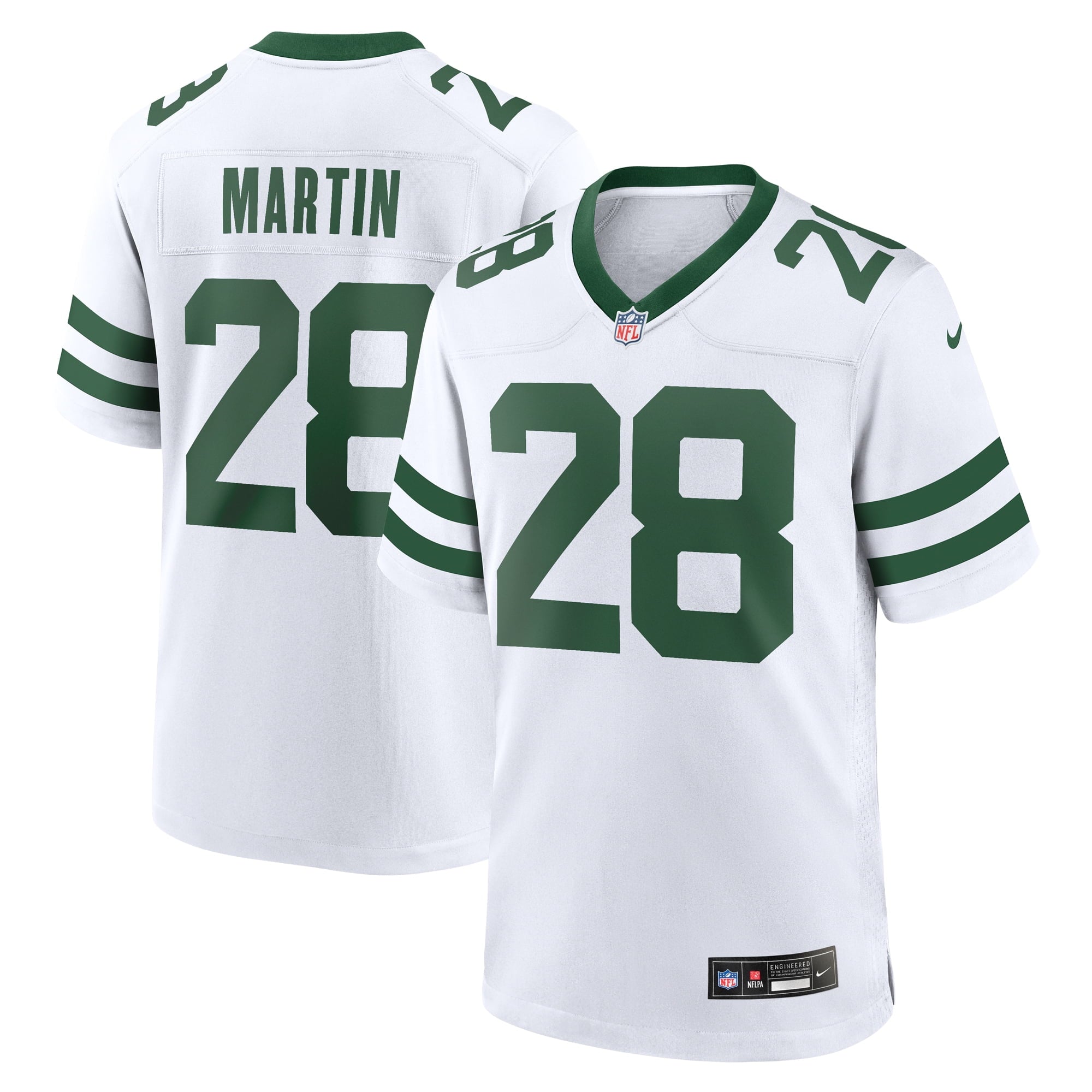 Men's Nike Curtis Martin White New York Jets Legacy Retired Player Game Jersey - vstockx