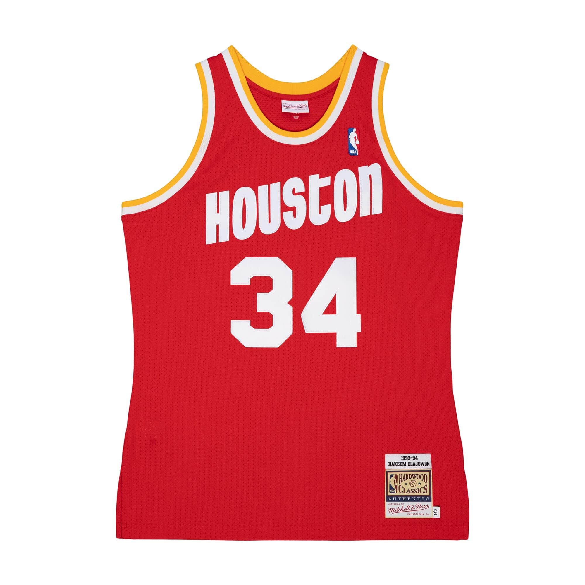 Authentic Hakeem Olajuwon Houston Rockets 1993-94 Jersey - vstockx