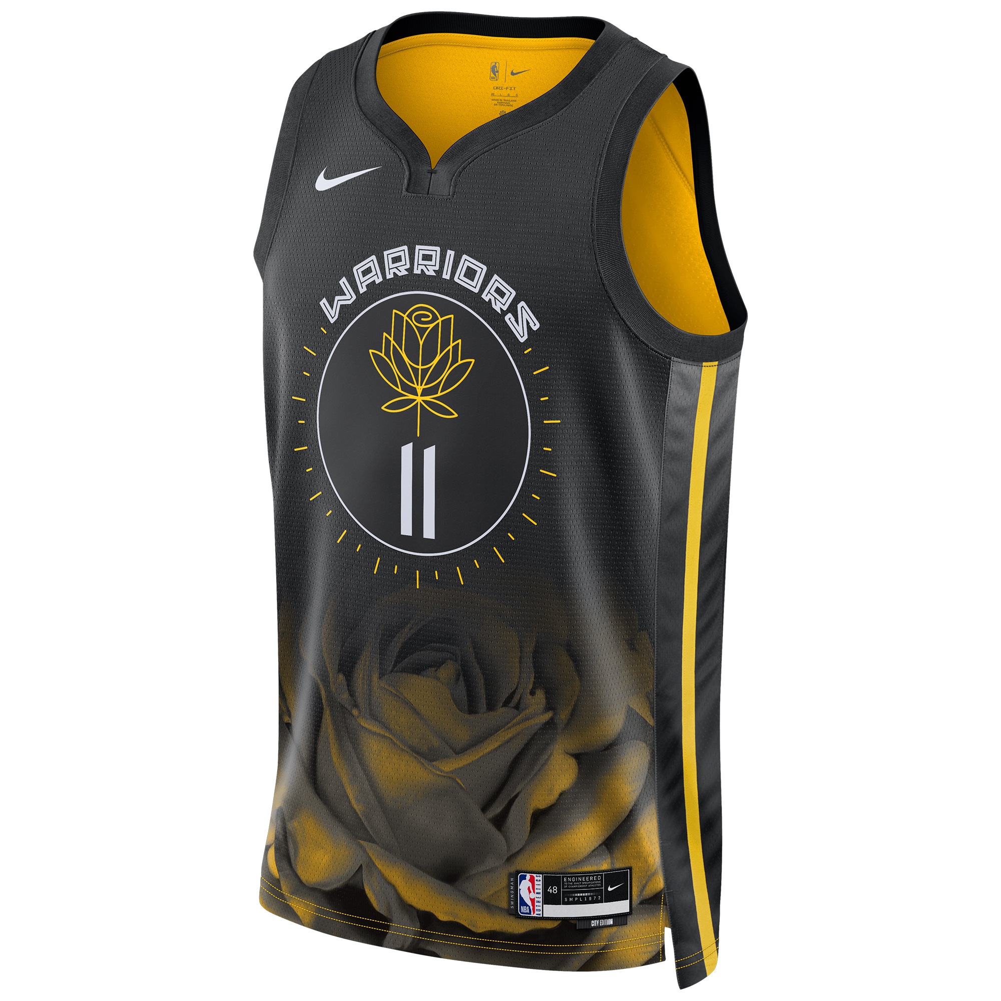 Klay Thompson Golden State Warriors Nike Unisex 2022/23 Swingman Jersey - City Edition - Black - vstockx