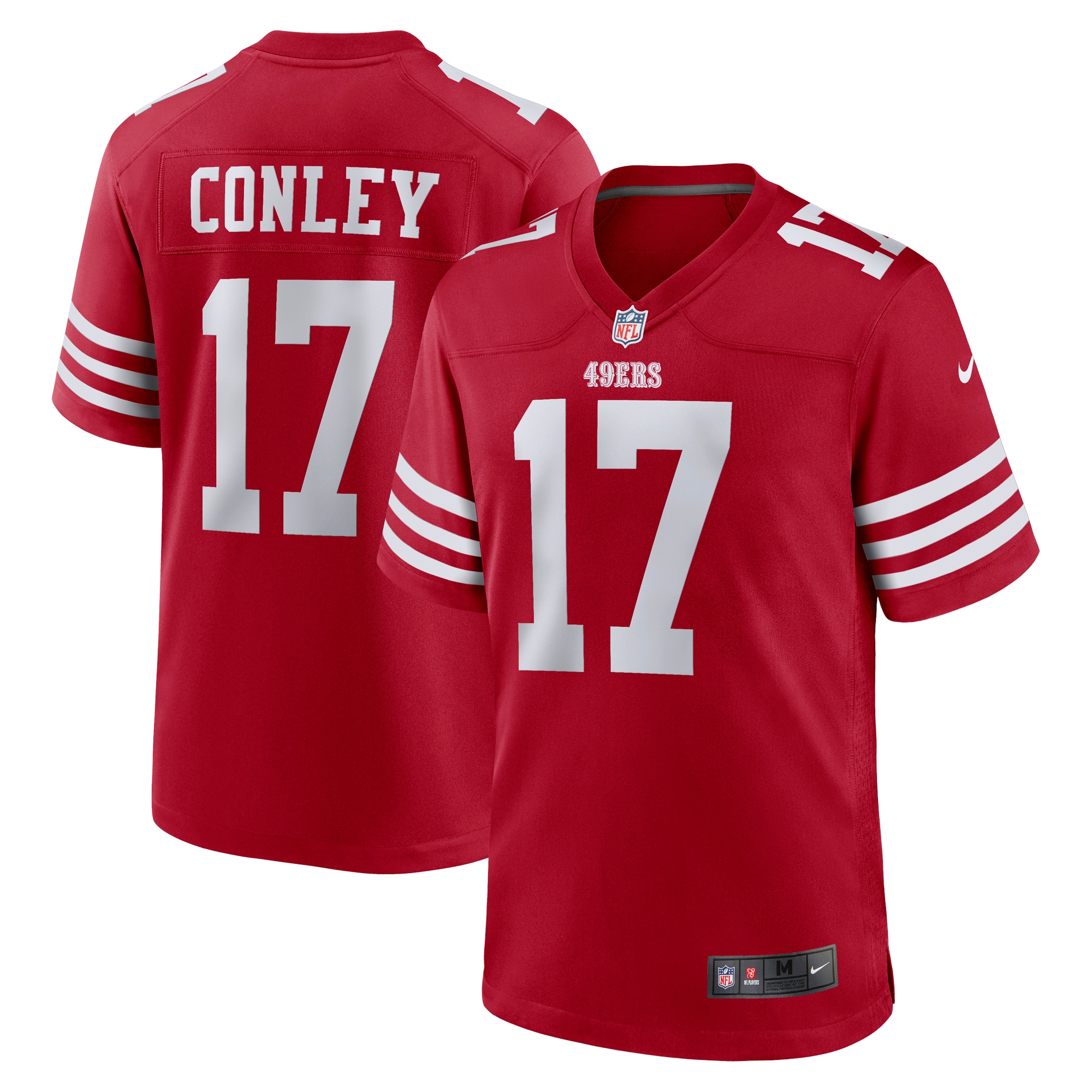 Chris Conley San Francisco 49ers Nike Men's Game Jersey - Scarlet - vstockx