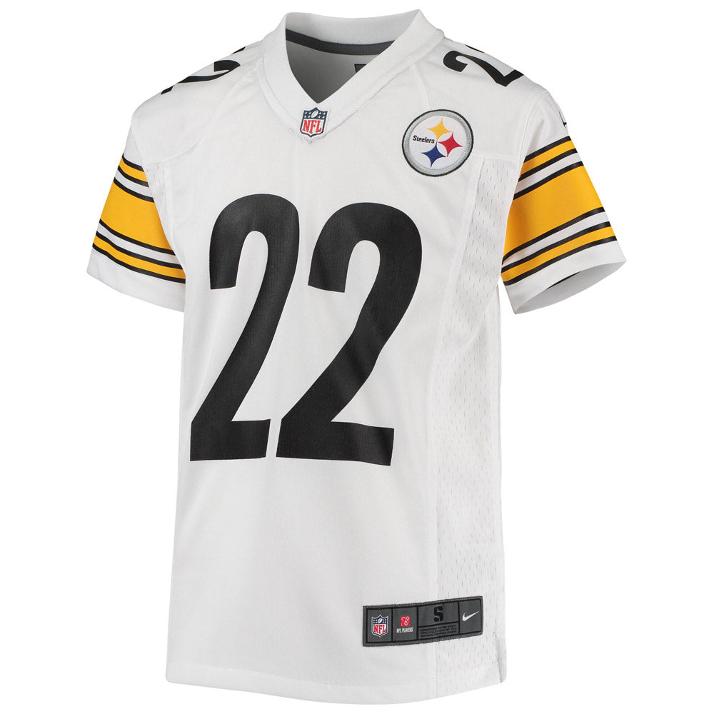 Youth Pittsburgh Steelers Najee Harris Game Jersey- White - vstockx