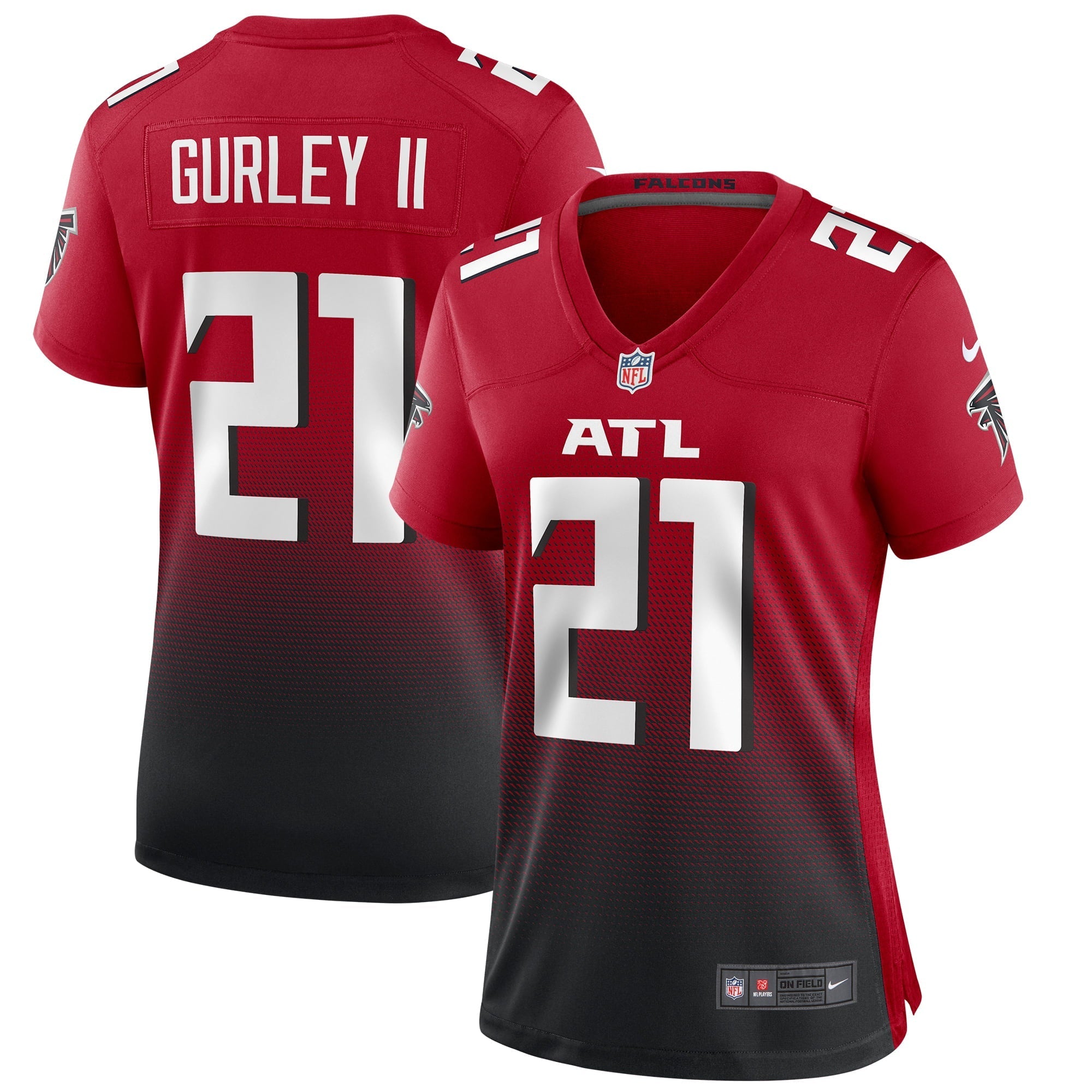 Women's Nike Todd Gurley II Red Atlanta Falcons 2nd Alternate Game Jersey - vstockx