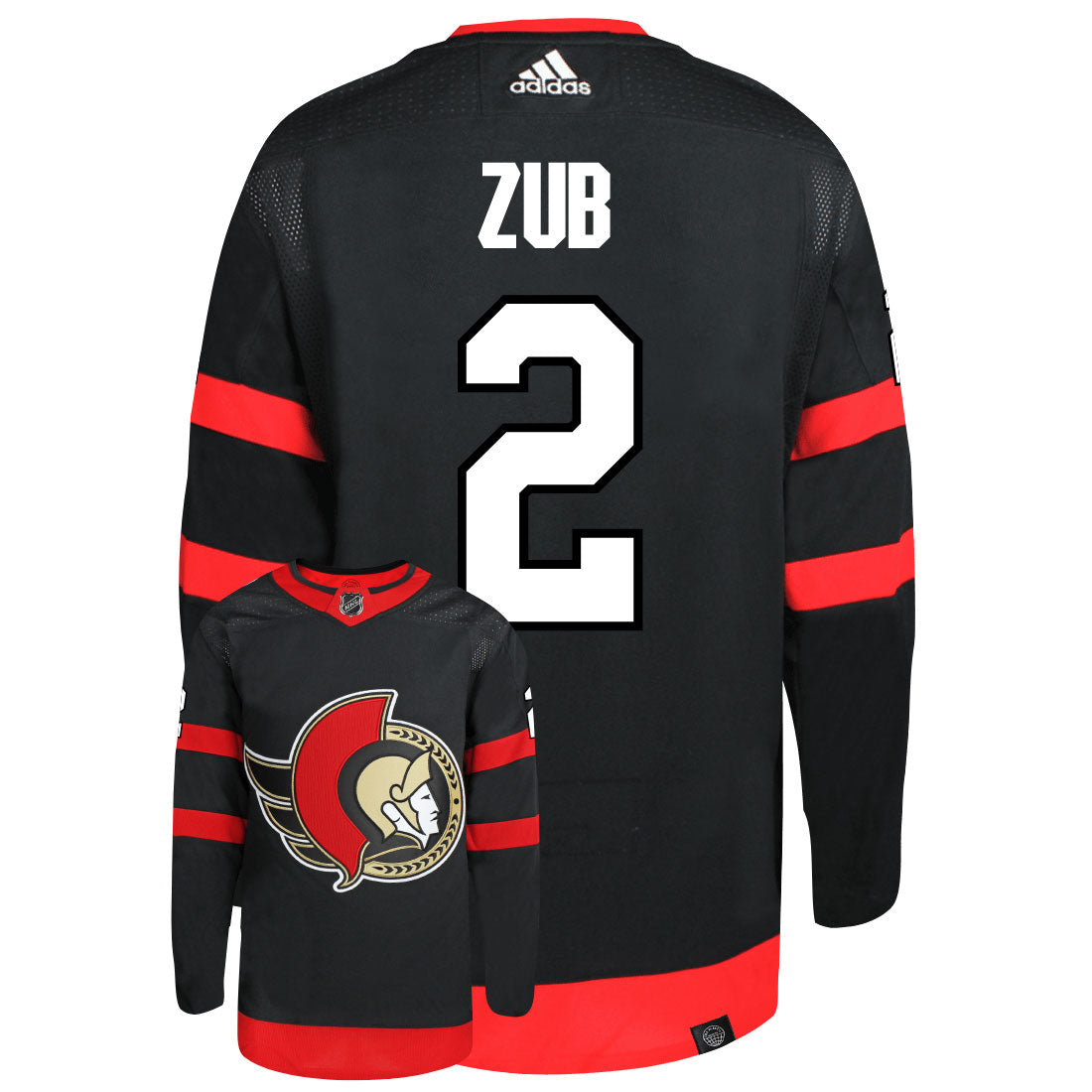 Artem Zub Ottawa Senators Adidas Primegreen Authentic NHL Hockey Jersey - vstockx