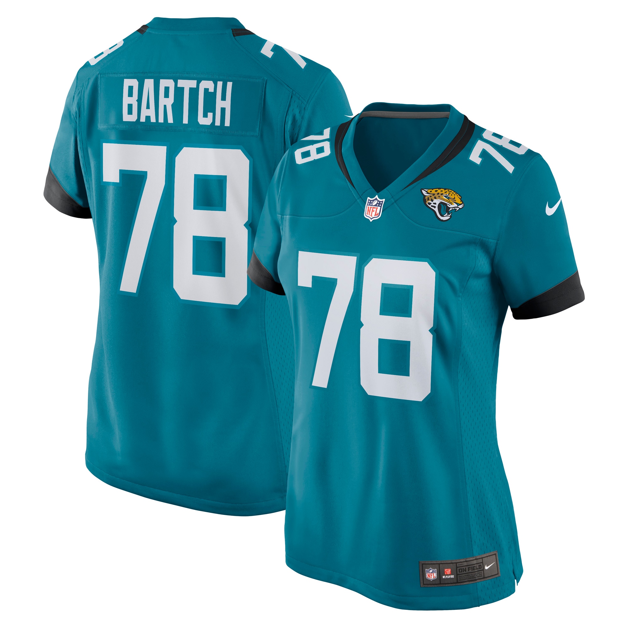 Ben Bartch Jacksonville Jaguars Nike Women's Game Jersey - Teal - vstockx