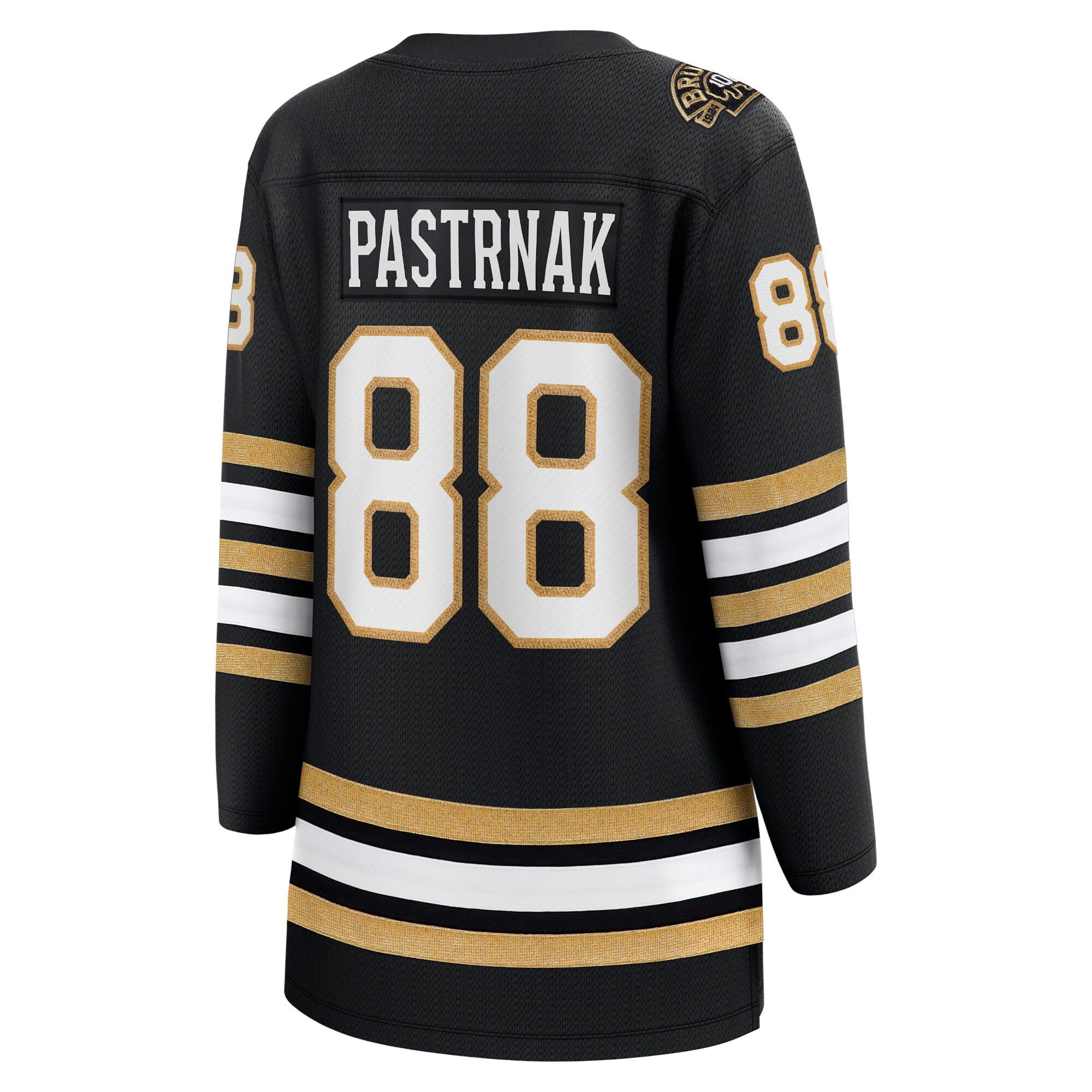 David Pastrnak Boston Bruins Fanatics Branded Women's 100th Anniversary Premier Breakaway Player Jersey - Black - vstockx