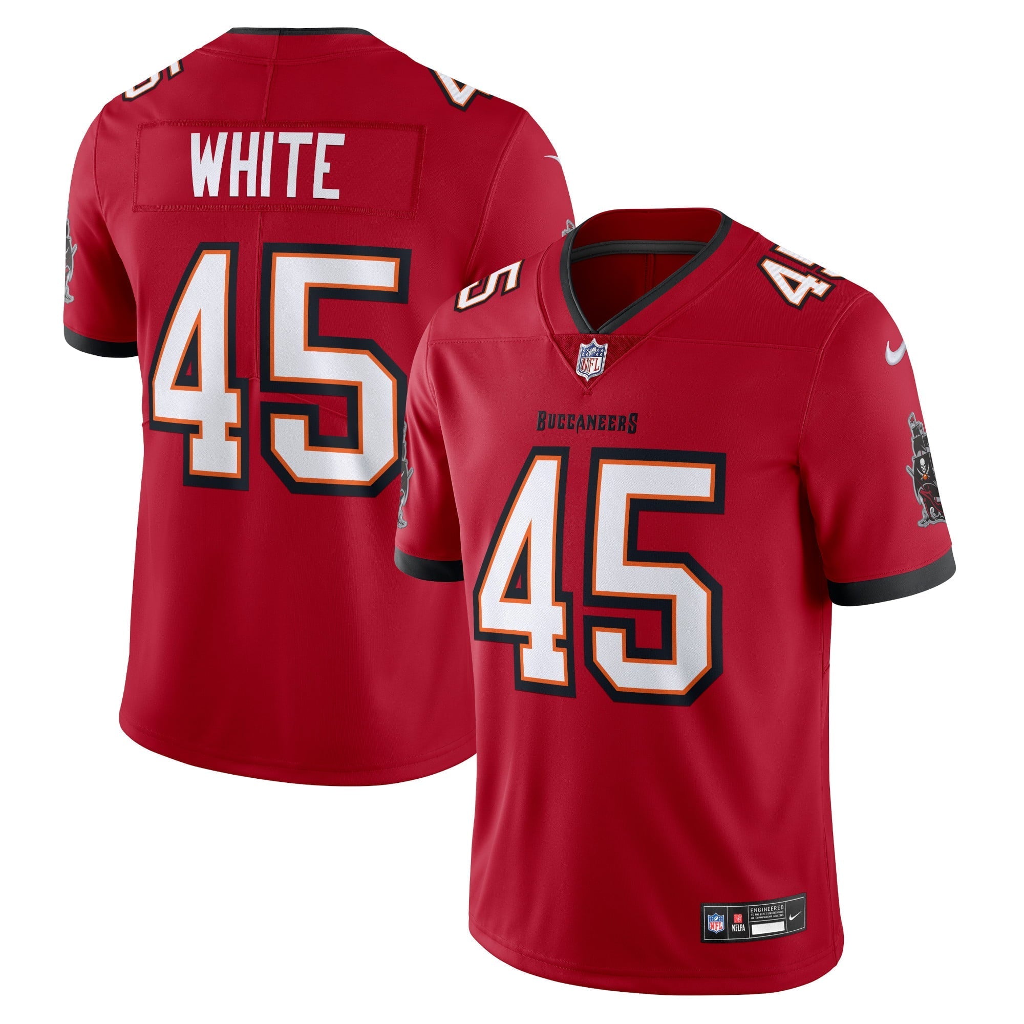 Men's Nike Devin White Red Tampa Bay Buccaneers Vapor Untouchable Limited Jersey - vstockx