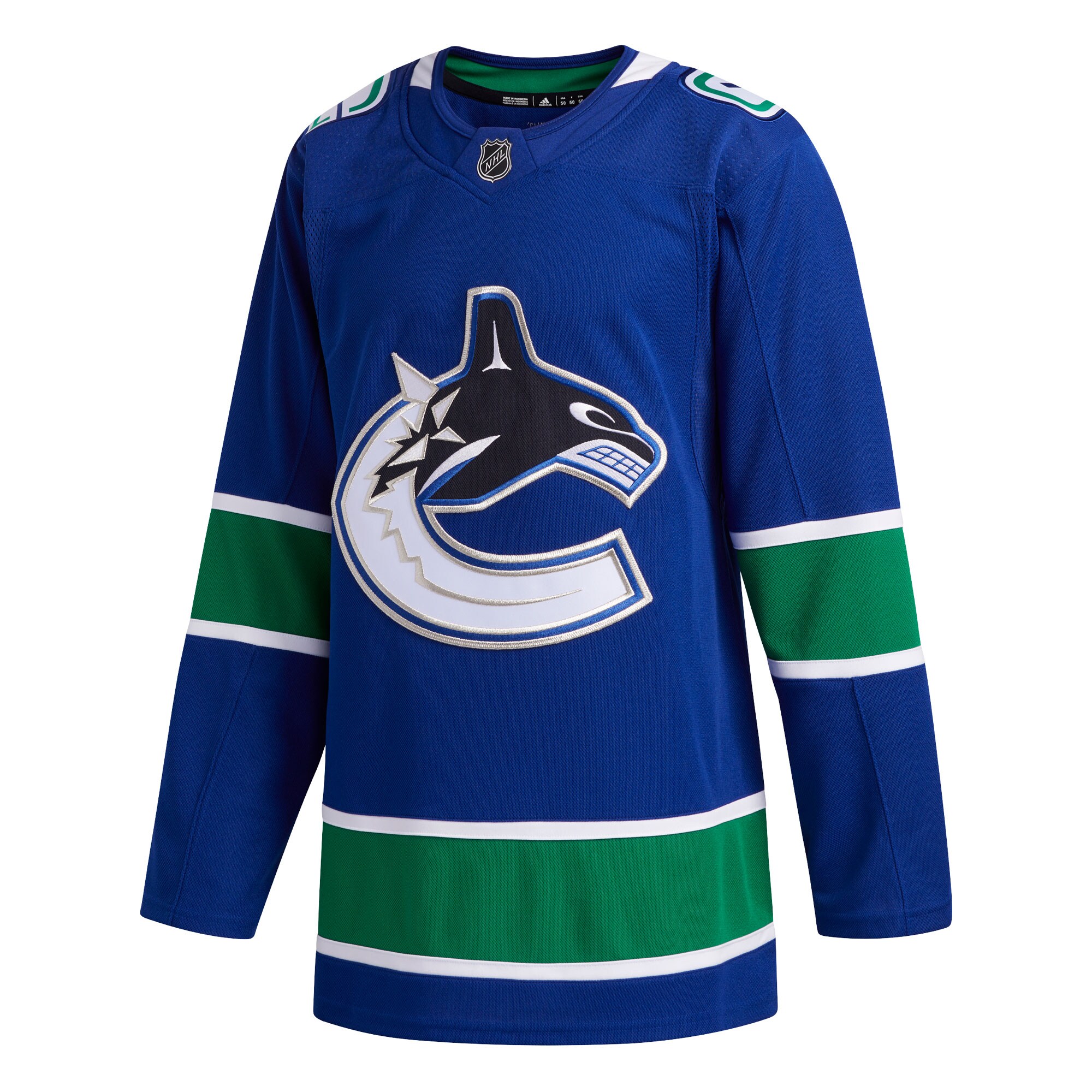 Vancouver Canucks adidas 2019/20 Home Authentic Jersey - Blue - vstockx