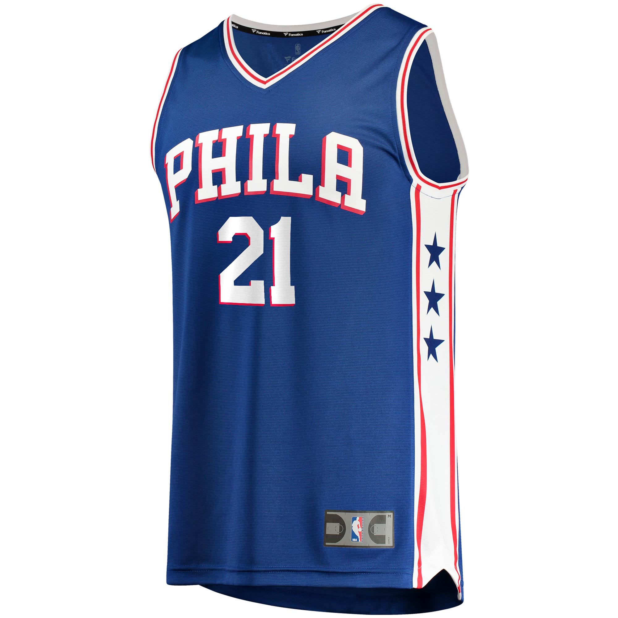 Joel Embiid Philadelphia 76ers Fanatics Branded Youth 2019/20 Fast Break Replica Jersey - Icon Edition - Royal - vstockx