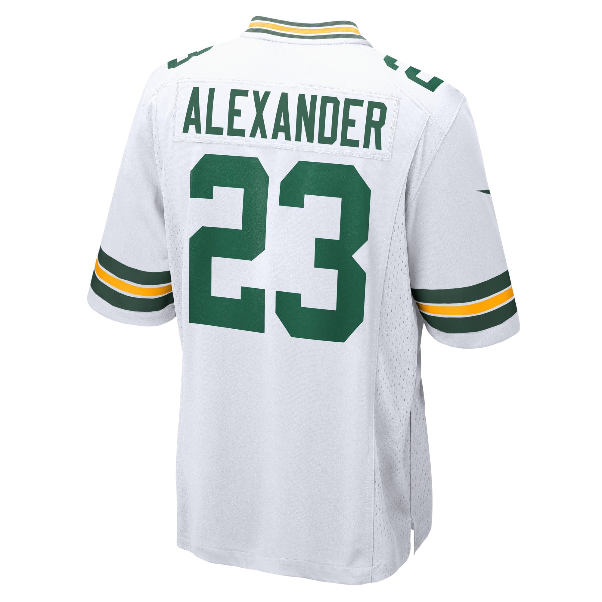 Men's Nike Jaire Alexander White Green Bay Packers Game Player Jersey - vstockx