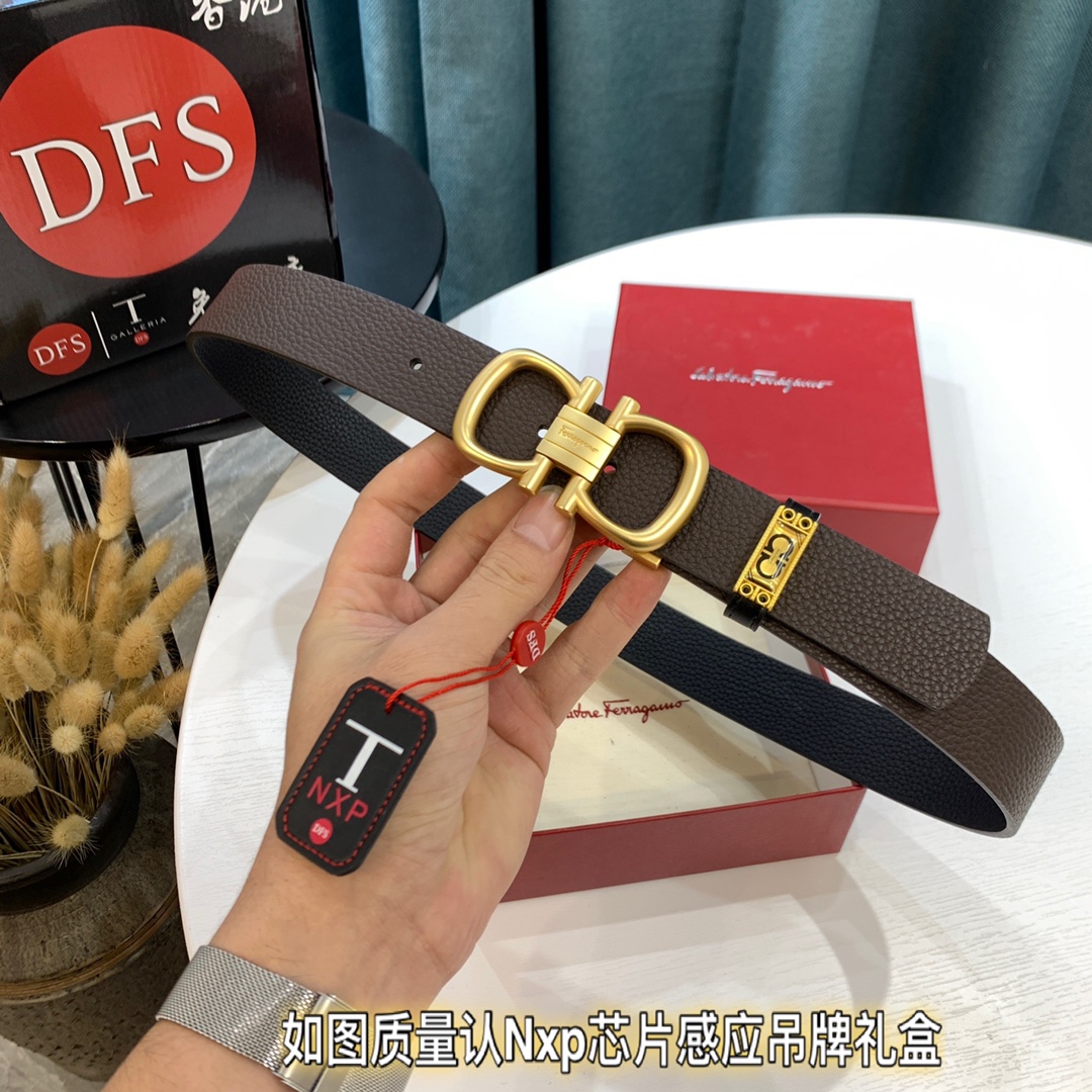 Streetwear Belt Ferragamo 319680 size:3.5cm - vstockx