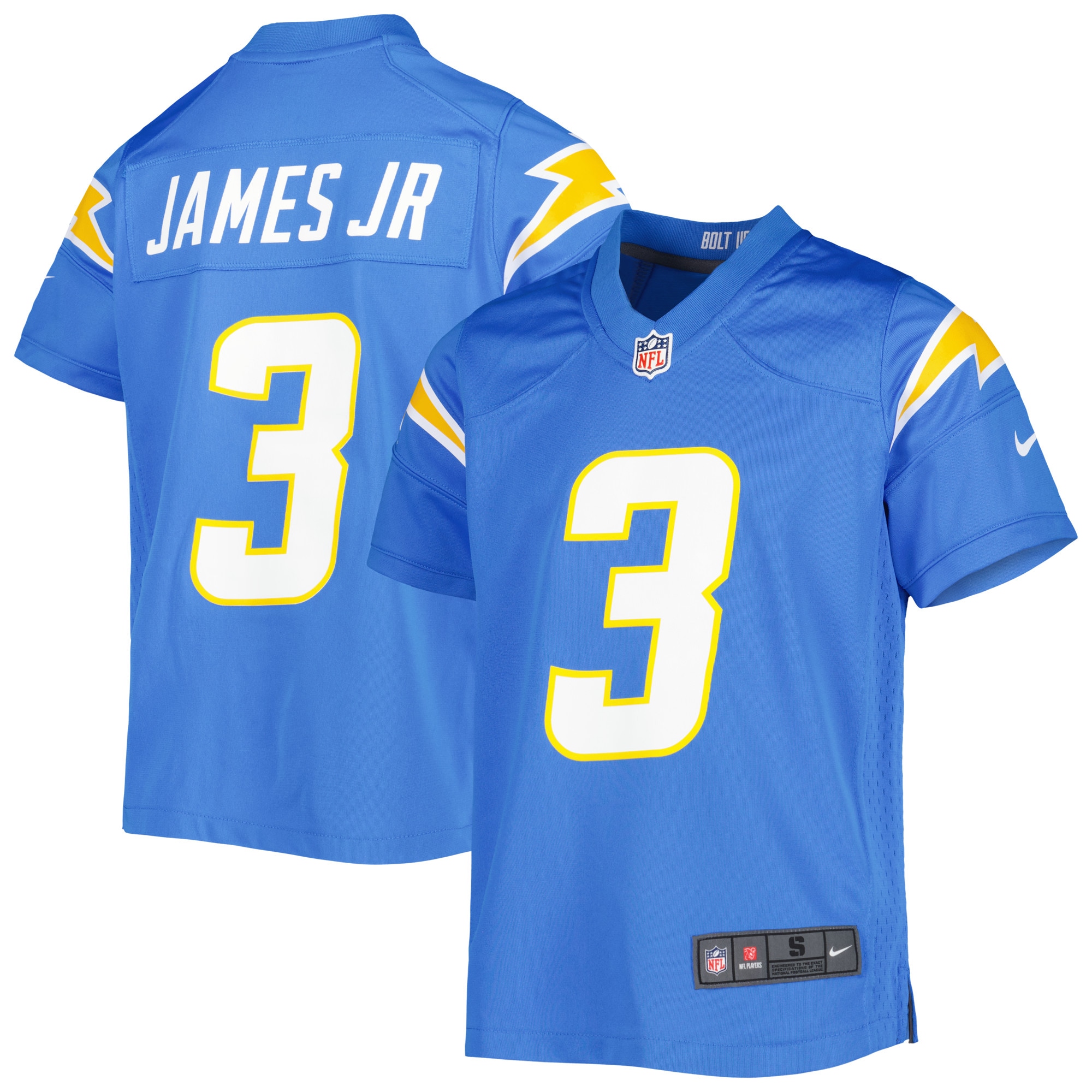 Derwin James Los Angeles Chargers Nike Youth Game Jersey - Powder Blue - vstockx