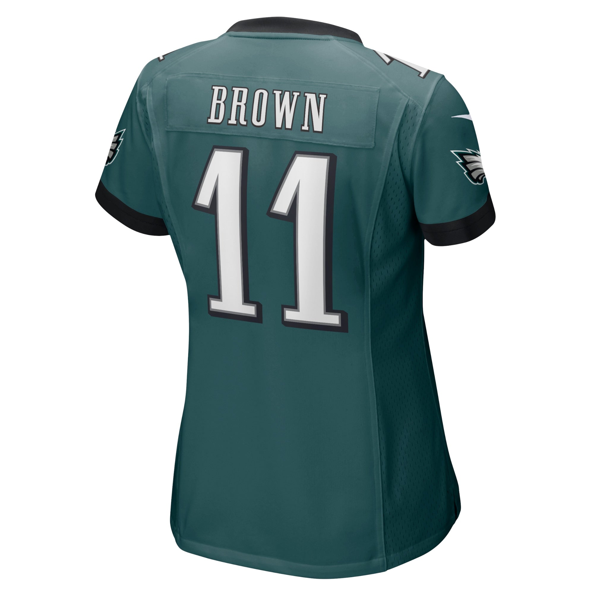 Women's Nike A.J. Brown Midnight Green Philadelphia Eagles Player Game Jersey - vstockx