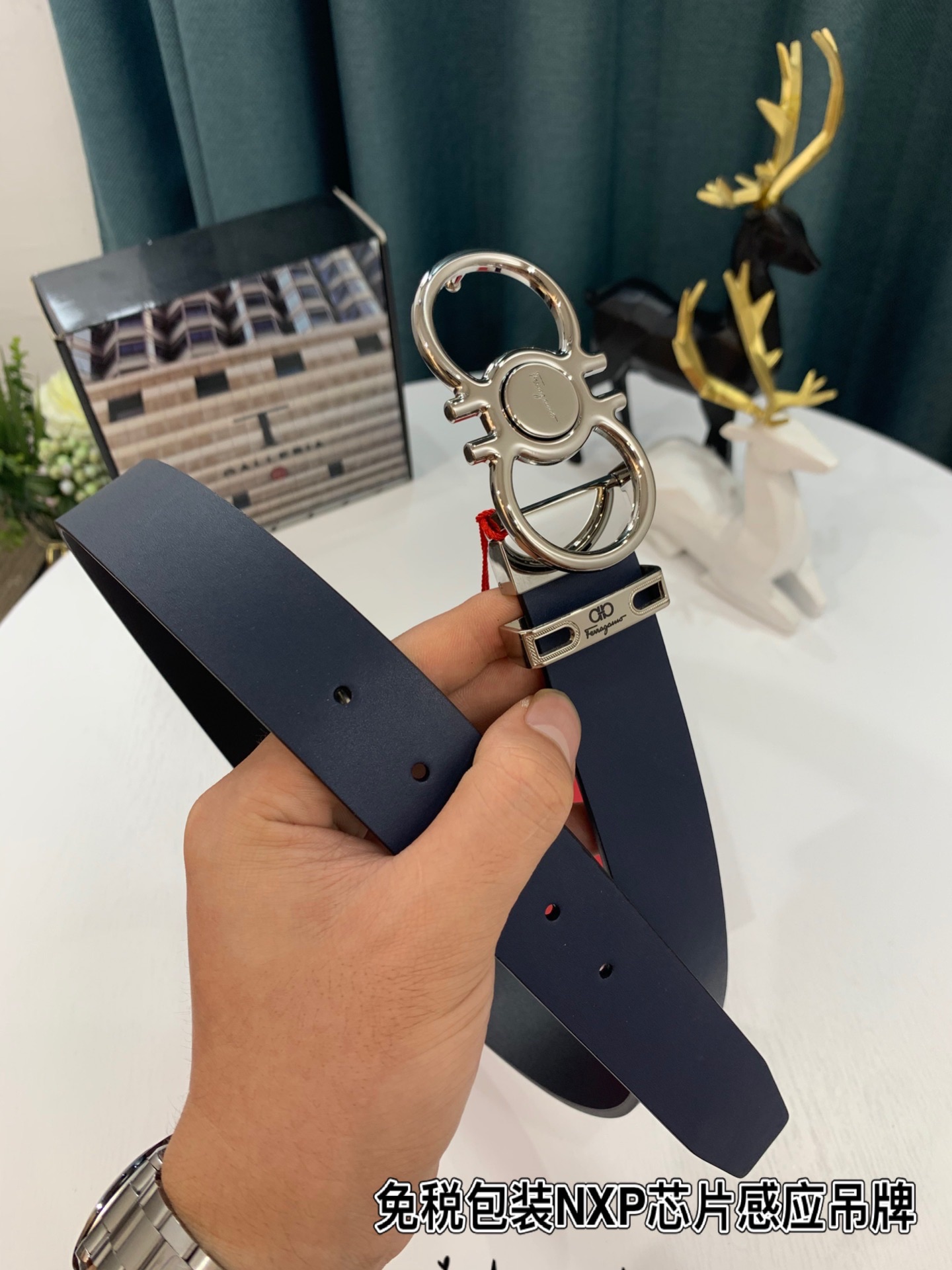 Streetwear Belt Ferragamo 319195 size:3.5cm - vstockx