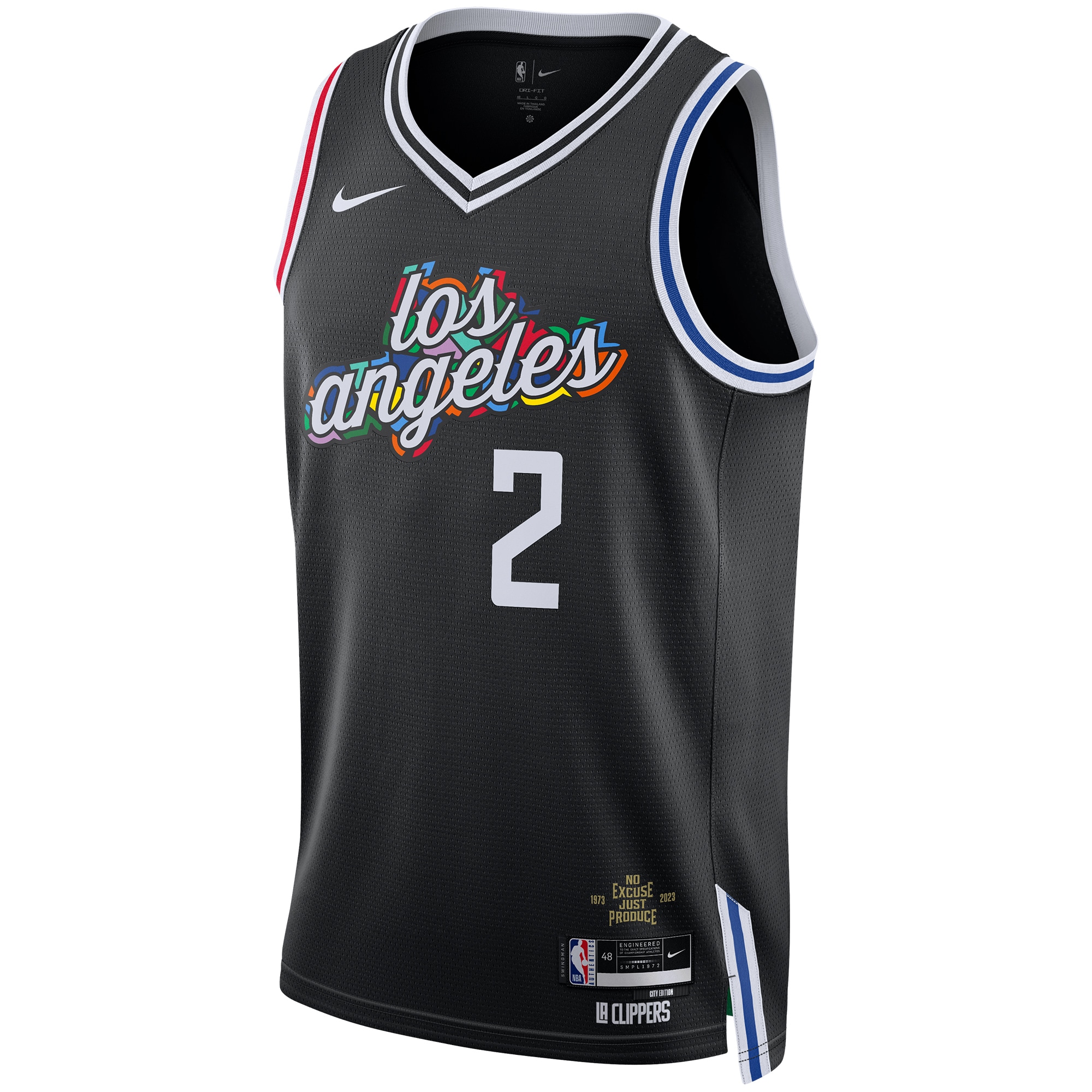Kawhi Leonard LA Clippers Nike Unisex 2022/23 Swingman Jersey - City Edition - Black - vstockx