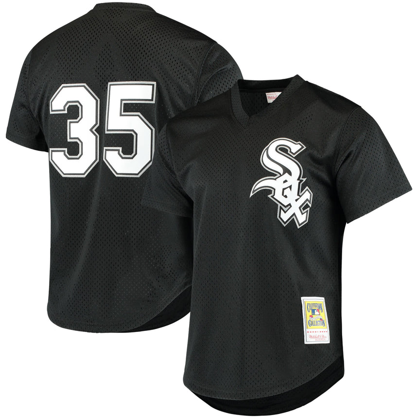 Frank Thomas Chicago White Sox Mitchell & Ness Cooperstown Mesh Batting Practice Jersey Black - vstockx