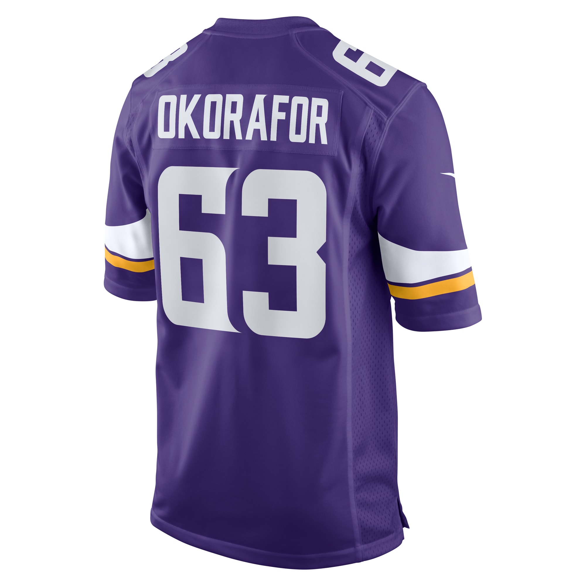 Chim Okorafor Minnesota Vikings Nike Team Game Jersey - Purple - vstockx