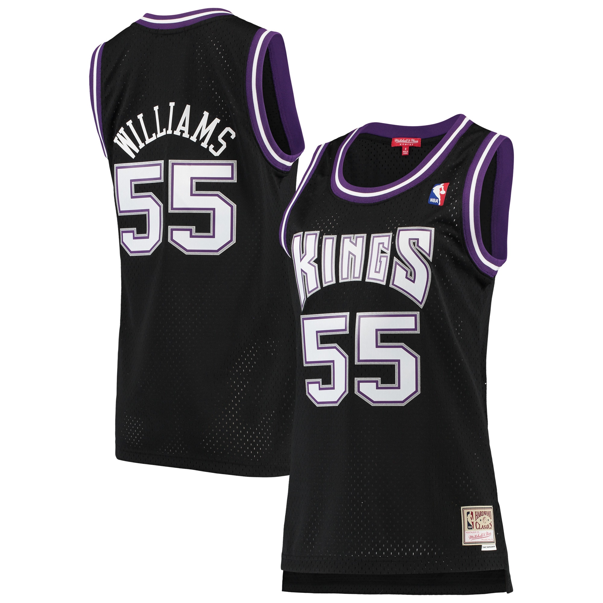 Jason Williams Sacramento Kings Mitchell & Ness Women's 2000-01 Hardwood Classics Swingman Jersey - Black - vstockx