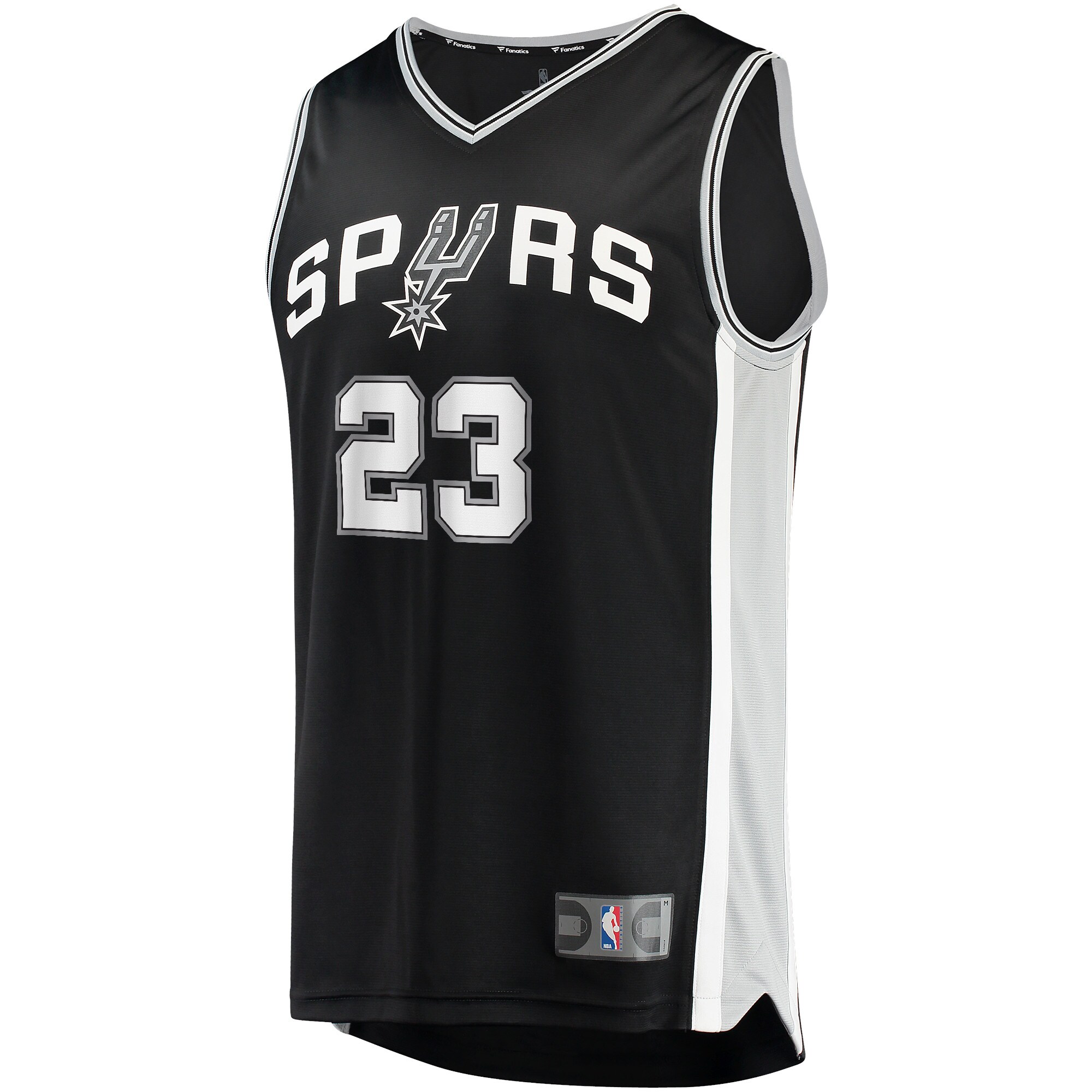 Zach Collins San Antonio Spurs Fanatics Branded 2021/22 Fast Break Replica Jersey - Icon Edition - Black - vstockx